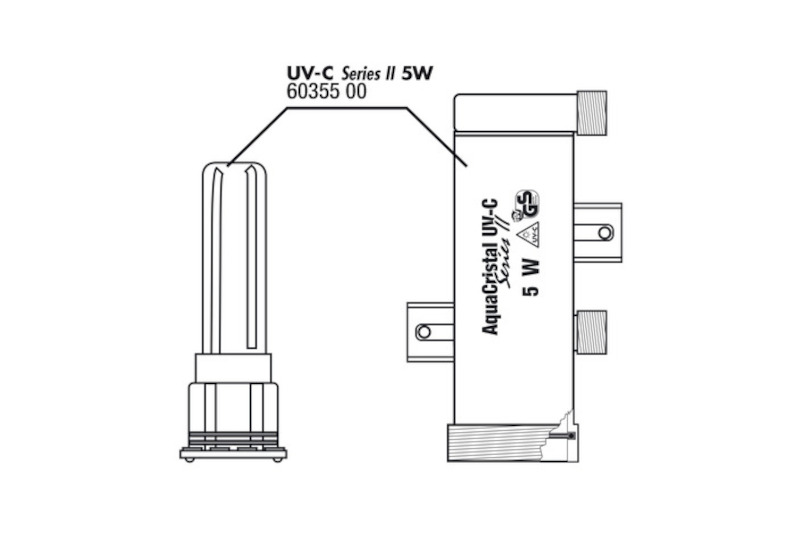 JBL UV-C II 5W Gehäuse (incl. Halterung) + Quarzglas