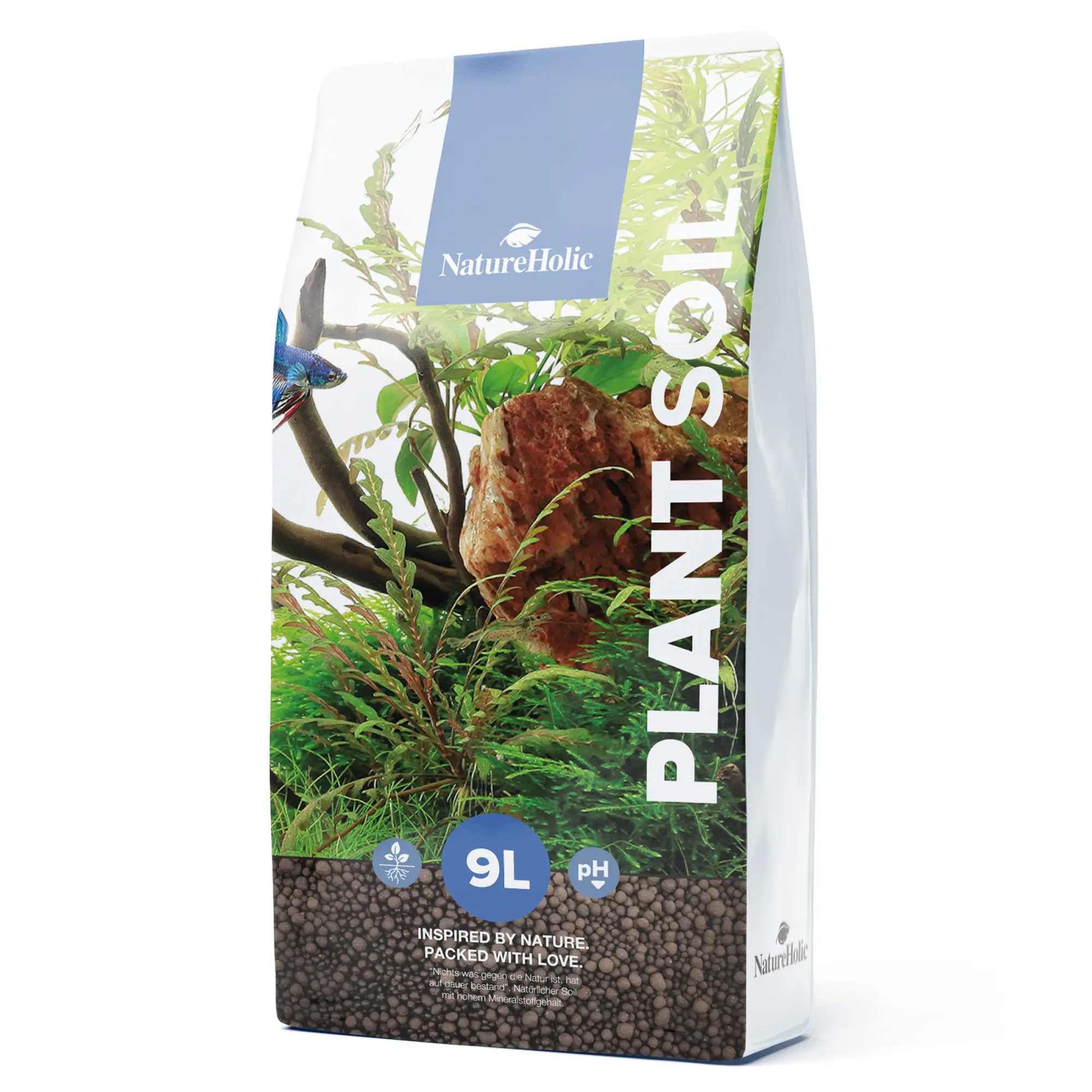 Beutel NatureHolic Pflanzsubstrat für Aquarium 9L