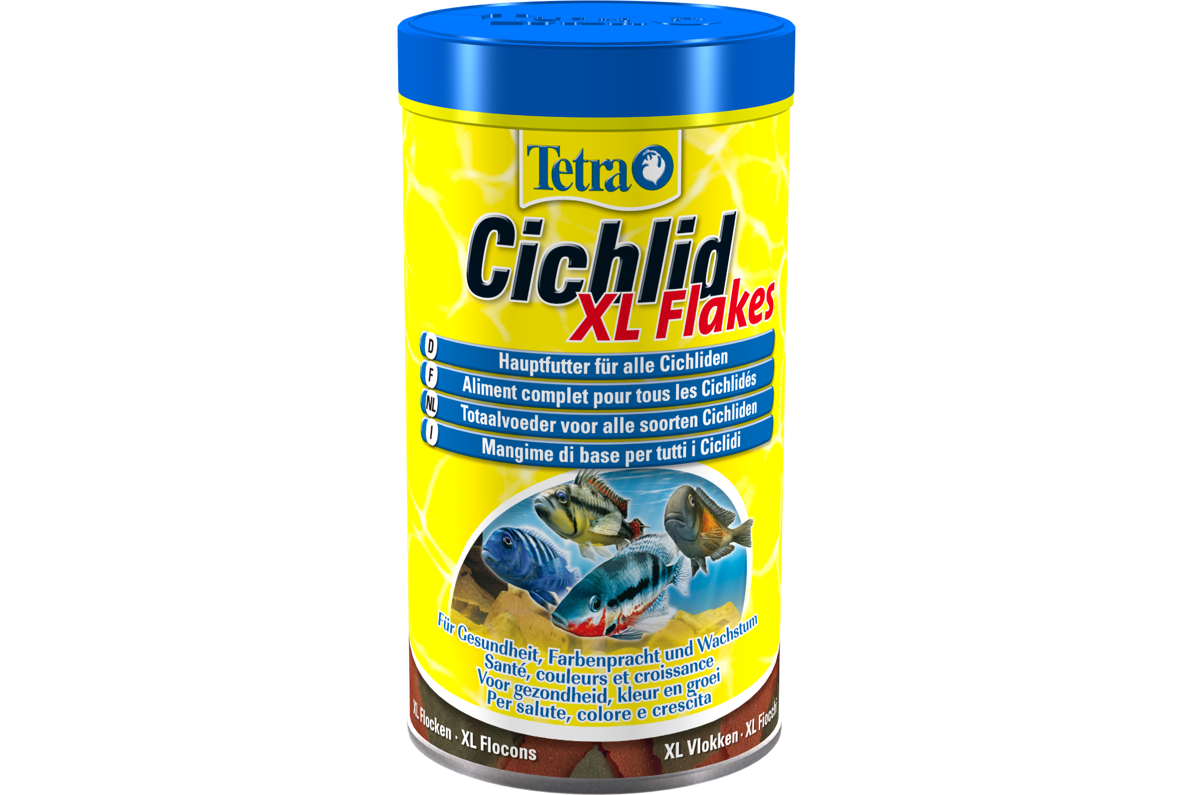 Tetra Cichlid XL Flakes , Große Hauptfutter-Flocken, in 500 und 1000 ml