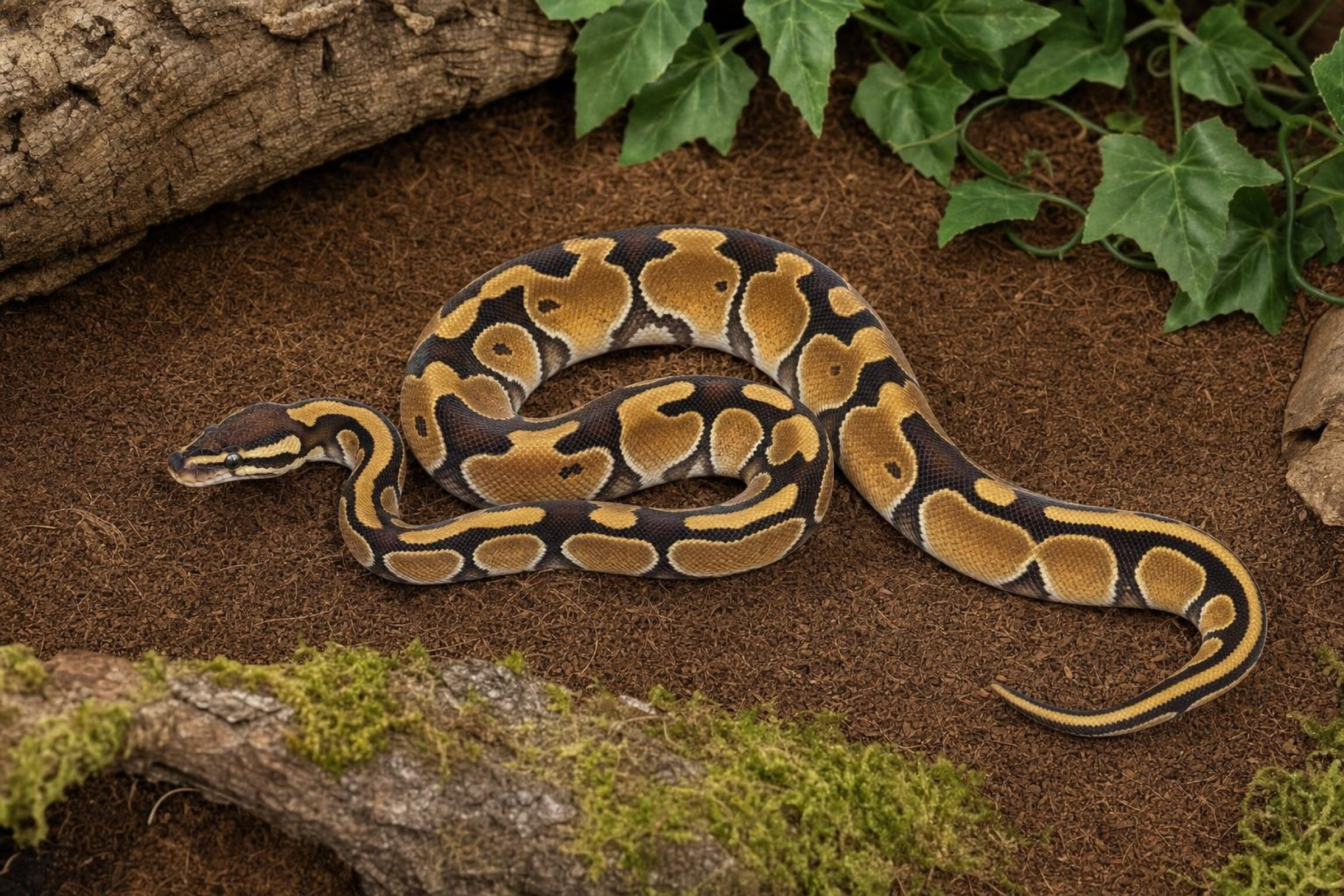 Königspython „Enchi Red Stripe“, Python regius