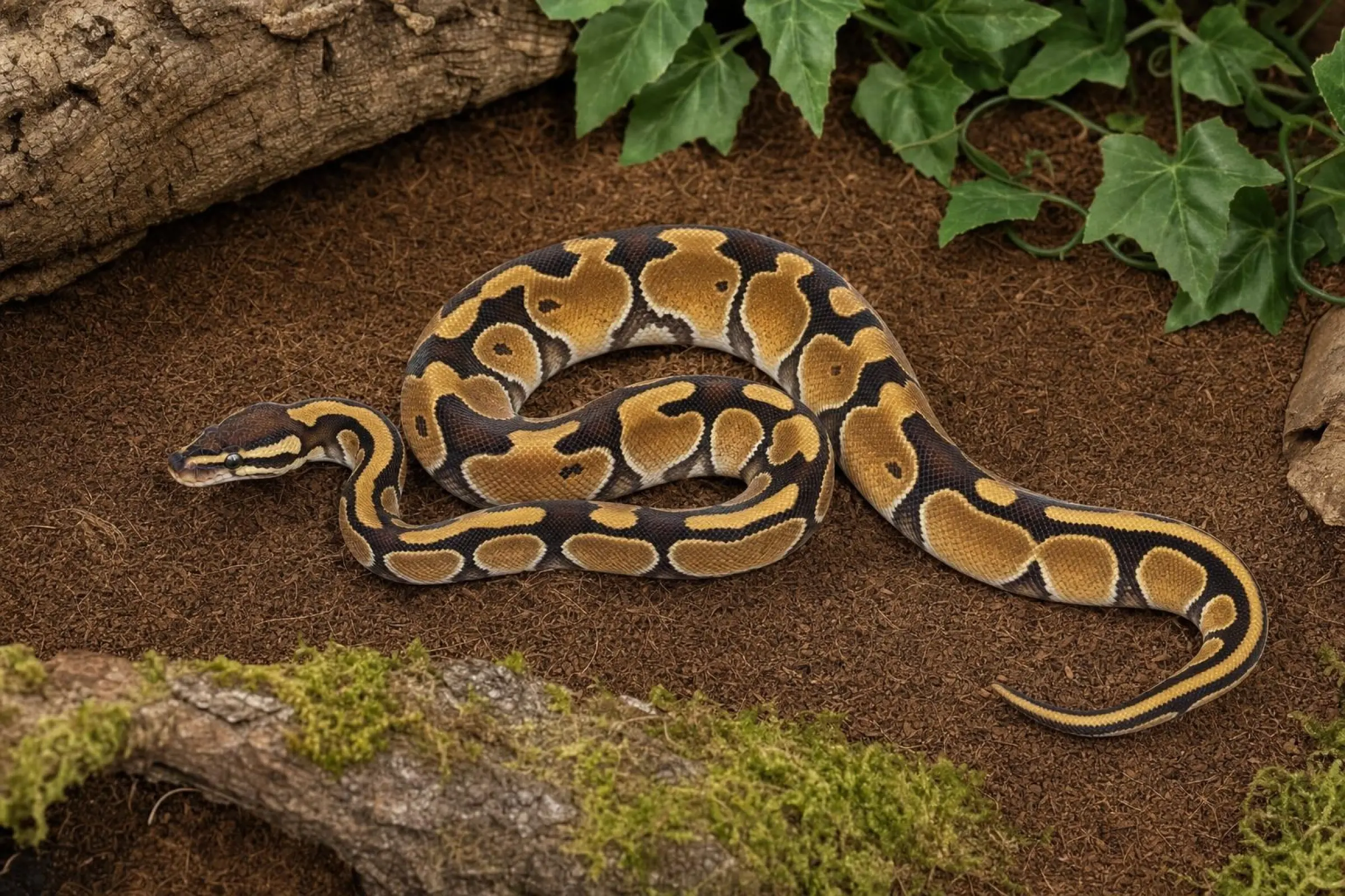 Königspython „Enchi Red Stripe“, Python regius