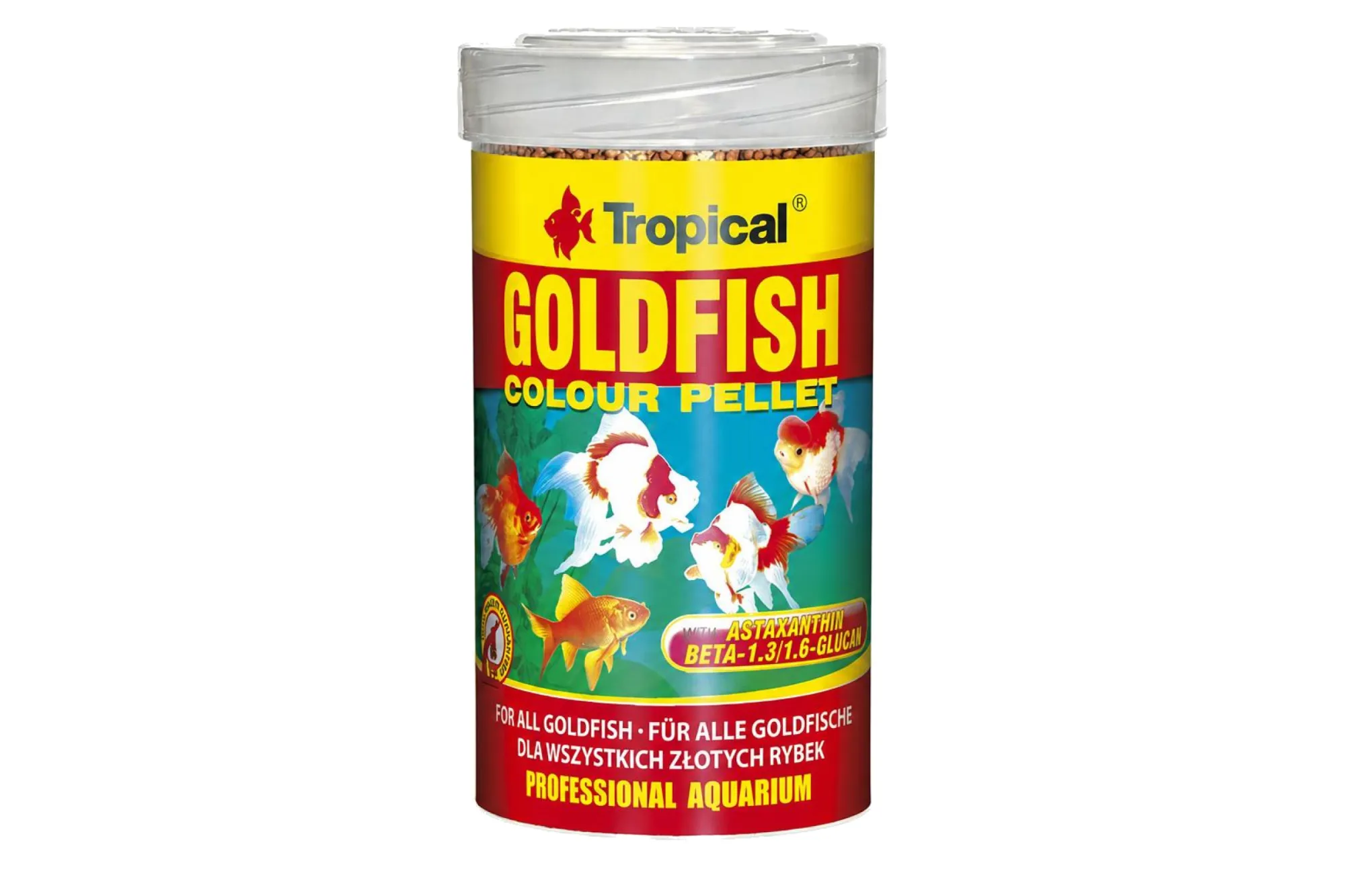 Tropical Goldfish Colour Pellet 250 ml – KI-generierte Abbildung aus Produktreferenz
