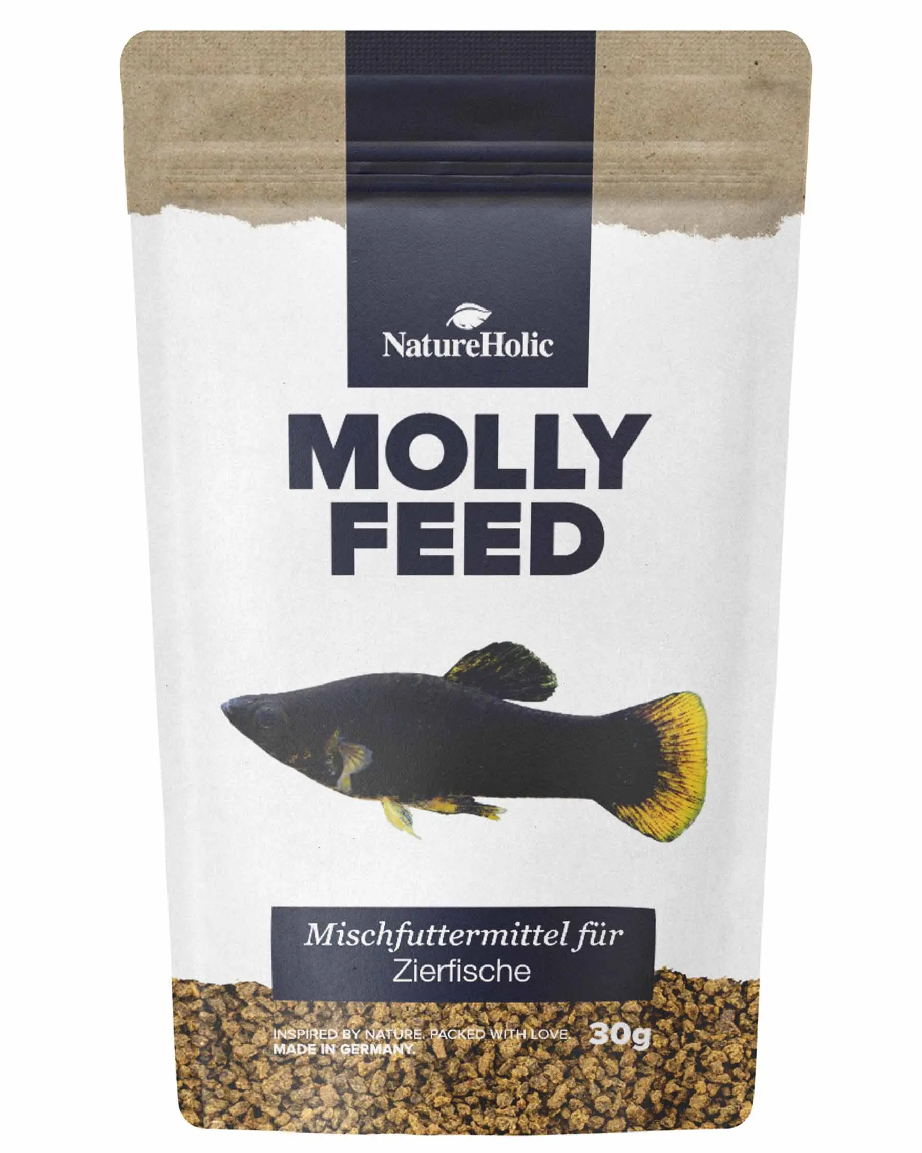 NatureHolic MollyFeed, Fischfutter, 30 g
