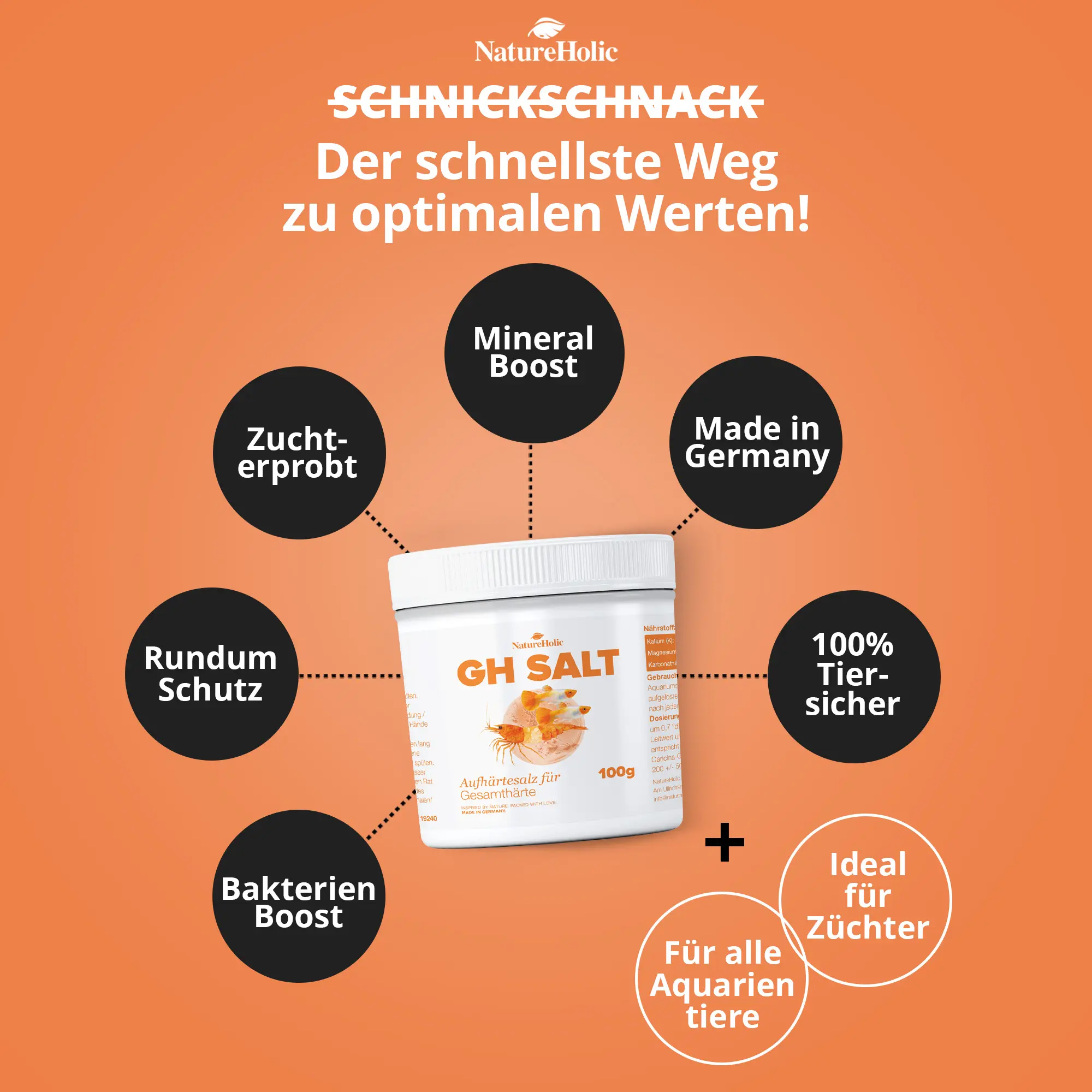 GH Salt Aufhärtesalz 100g mit Produktvorteilen