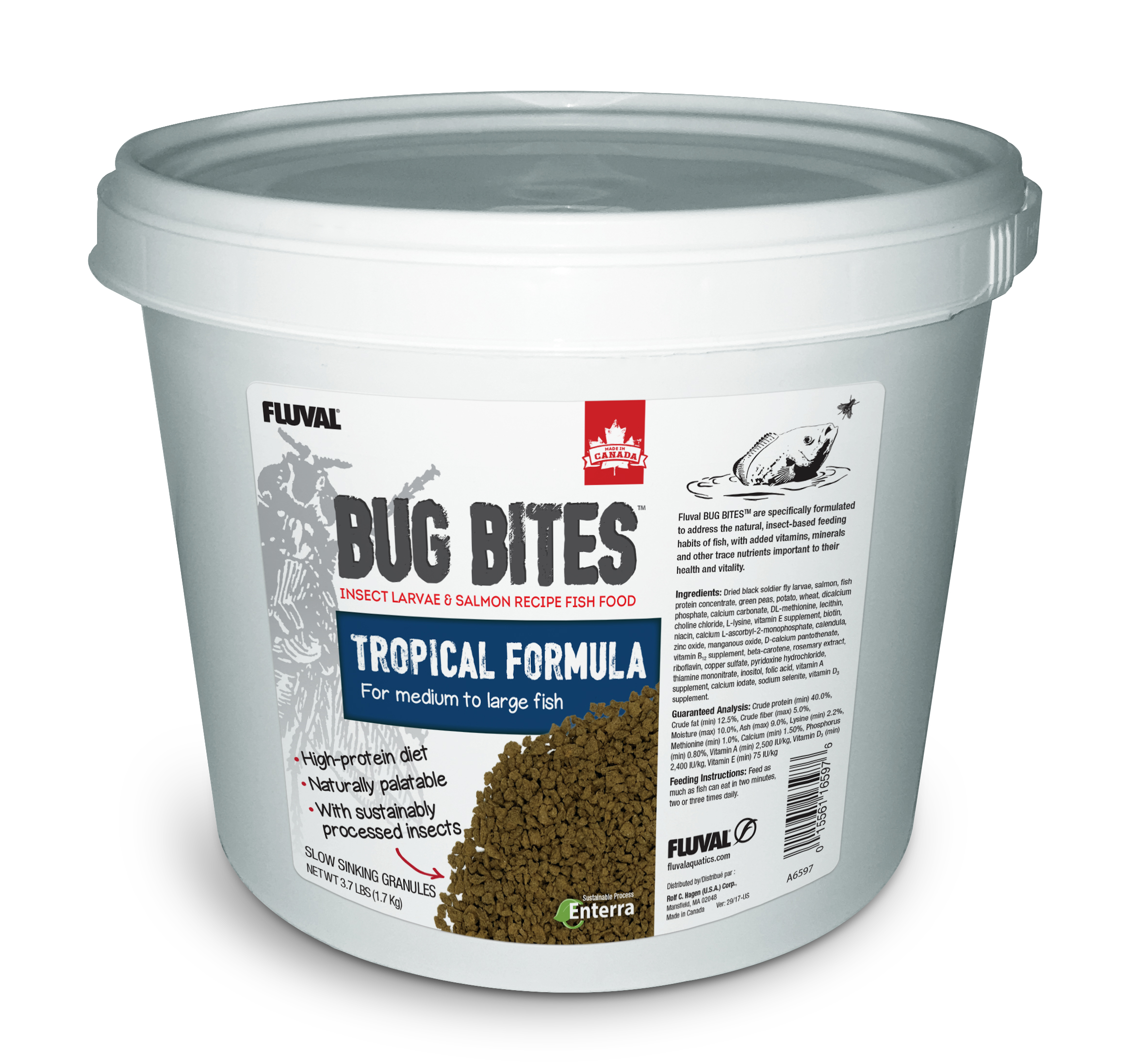 Fluval Bug Bites Tropische Fische M-L 1,7Kg