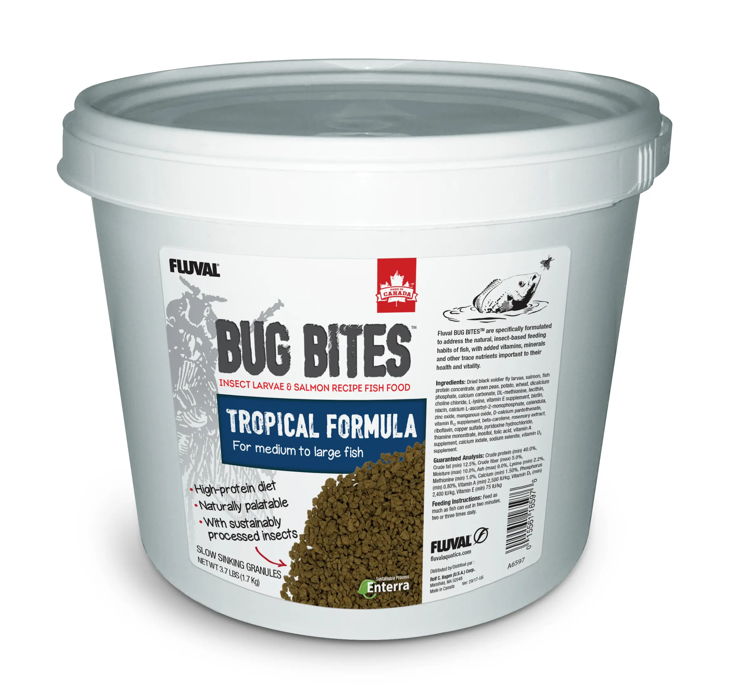 Fluval Bug Bites Tropische Fische M-L 1,7Kg