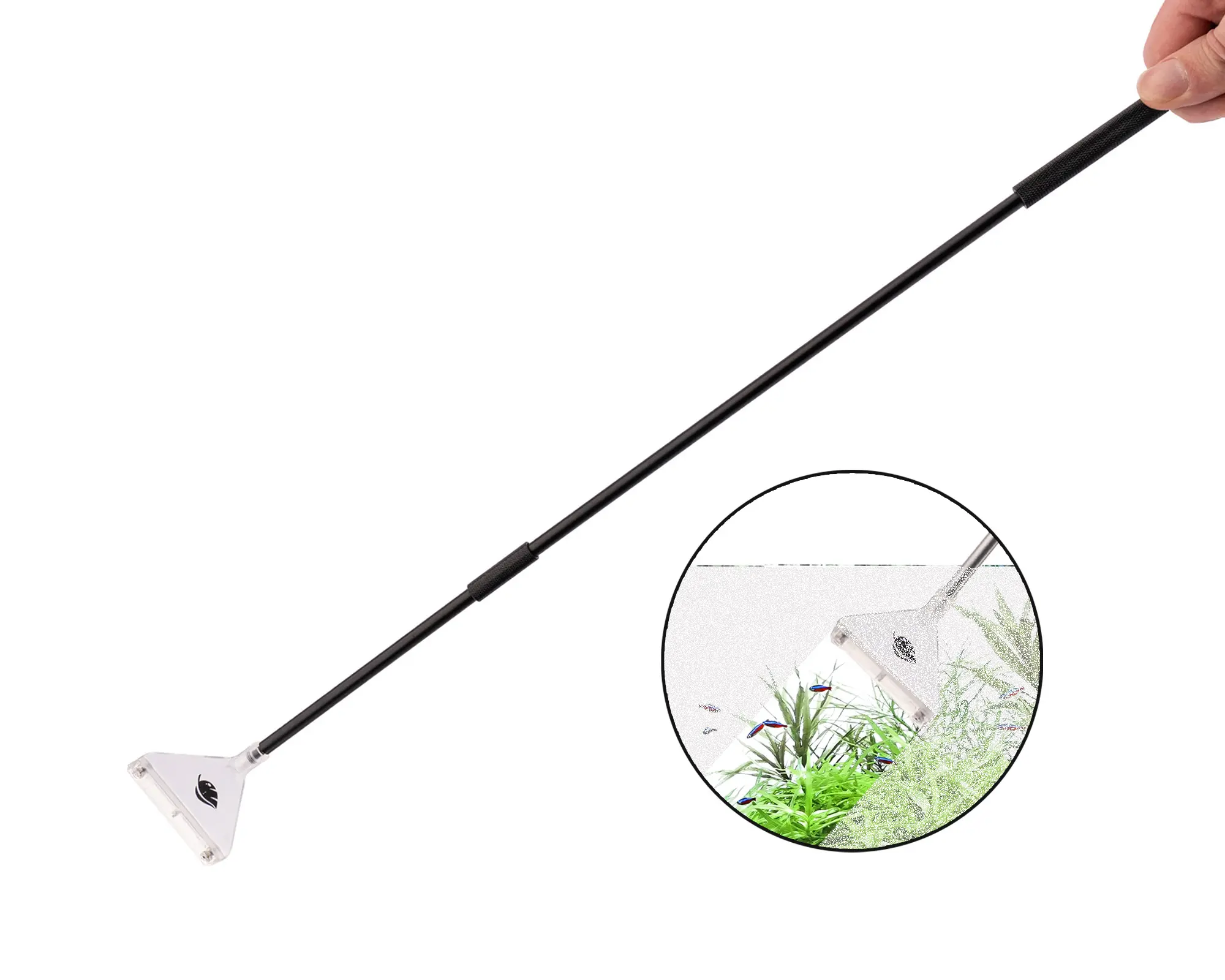 Algenentferner für Aquarien mit Teleskopgriff