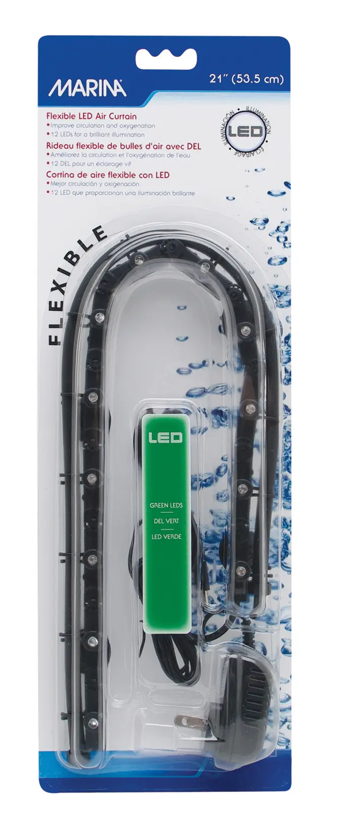 Marina Flex LED Vorhang grün 53,34 cm