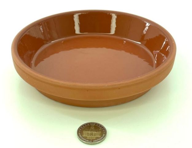 Futterschale glasiert 17,8 x 3,5 cm (Ø16 cm innen)