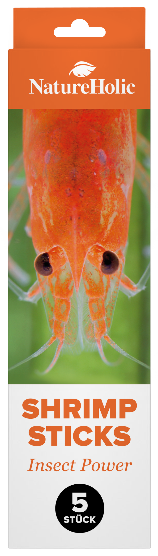 Packung NatureHolic Shrimp Sticks Insect Power, 5 Stück