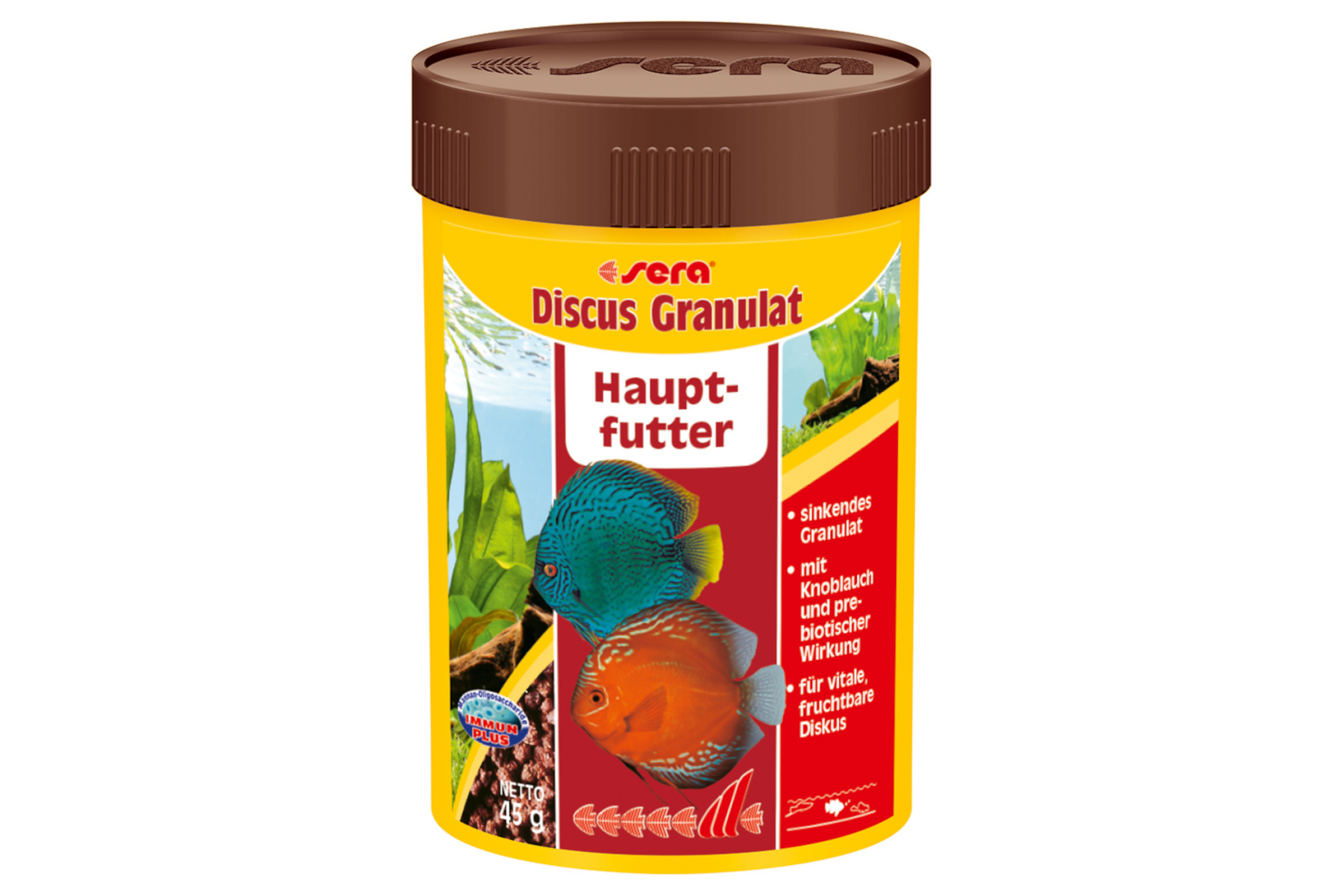 Sera Discus Granulat Nature, Hauptfutter-Granulat, in 100 und 1000 ml