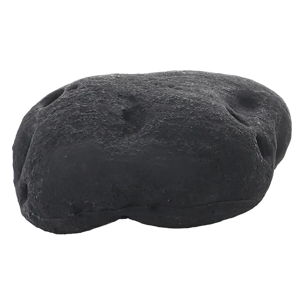 Hobby River Rock 2: dunkelgerundeter Deko-Flussstein, 15 × 13 × 7 cm, wasserneutrales Aquascaping-Element für Aquarium, Paludarium und Terrarium