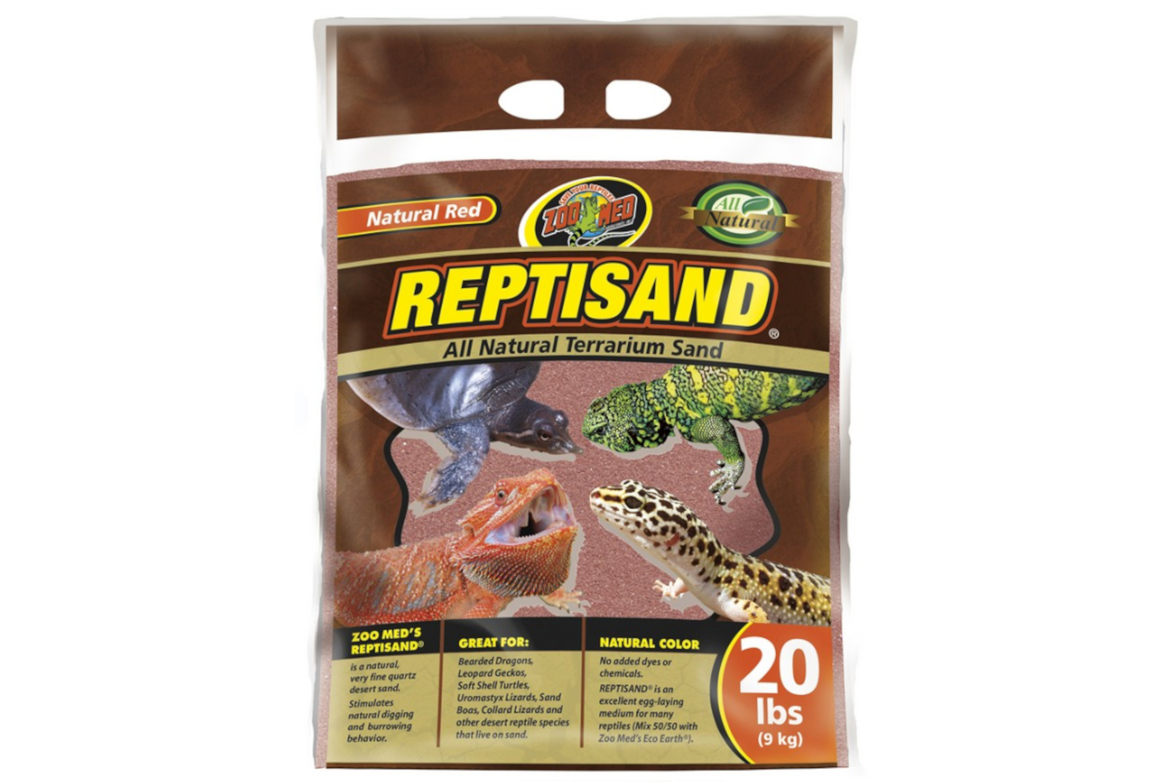 Zoomed Repti Sand Natural Red, Bodensubstrat, 9 kg
