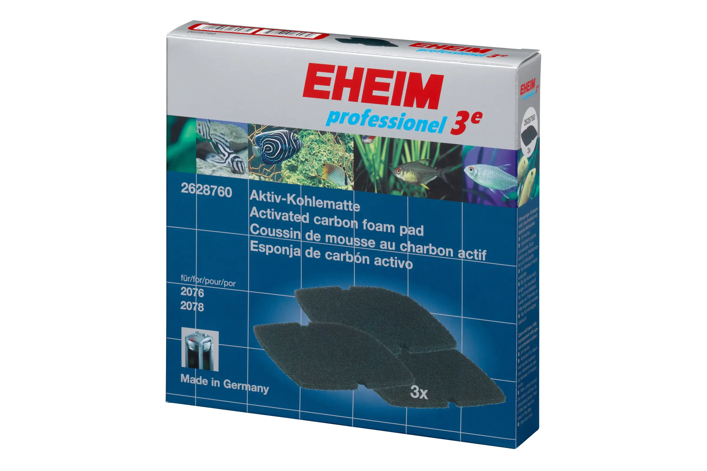 Eheim Aktivkohlematte für professionel 3e/5e 450 & 700, 3 Stück