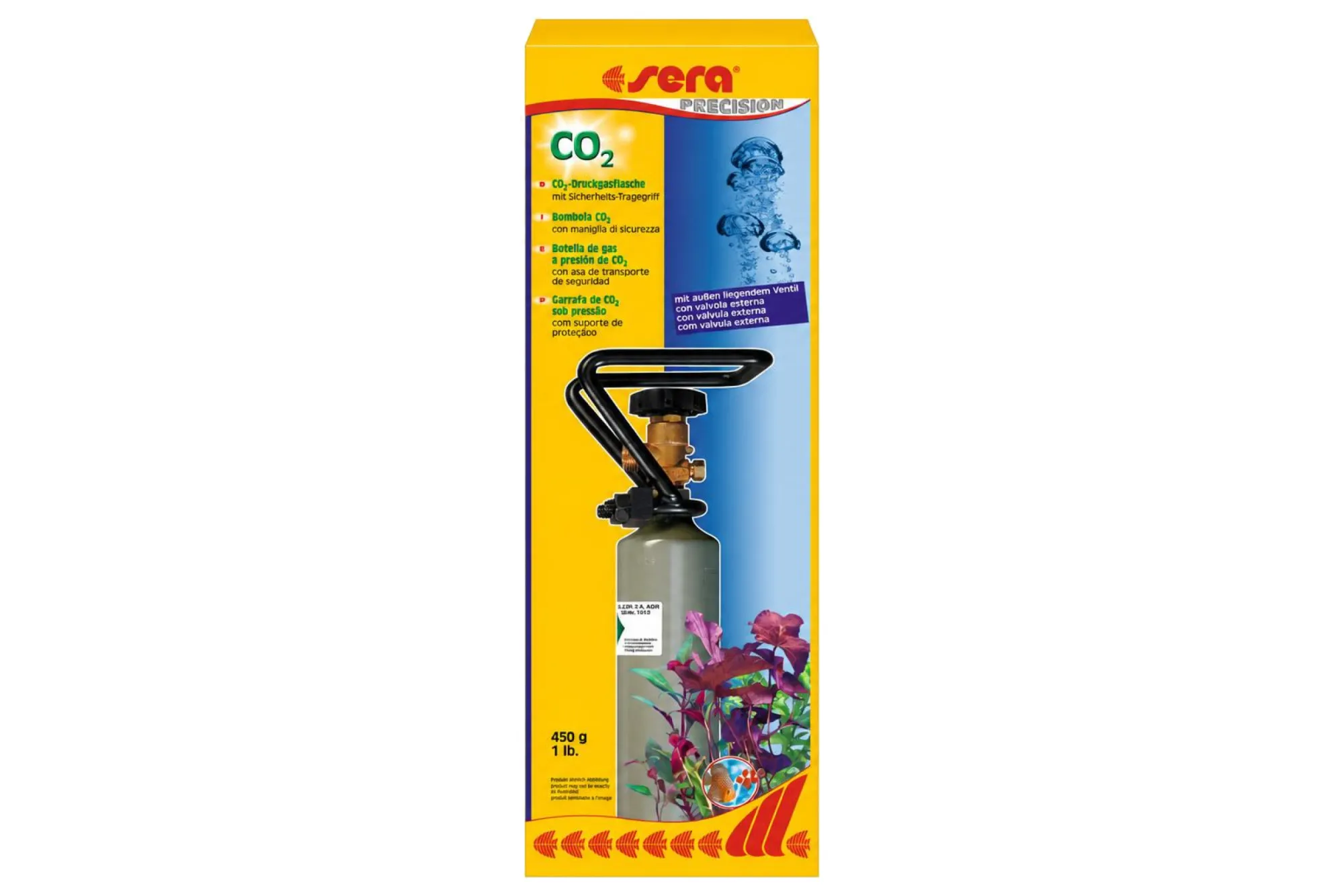 Sera CO2-Druckgasflasche 450 g – KI-generierte Abbildung aus Produktreferenz