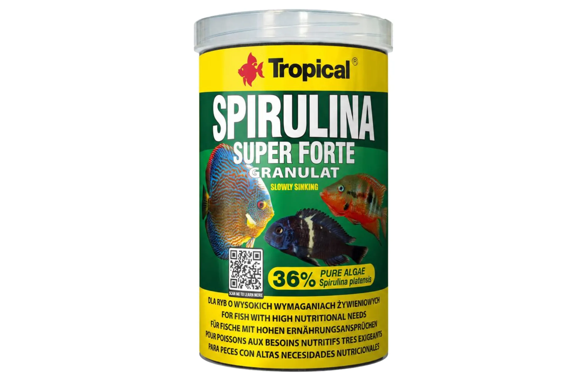 Tropical SUPER SPIRULINA FORTE 36% GRANULAT 100 ml – KI-generierte Abbildung aus Produktreferenz