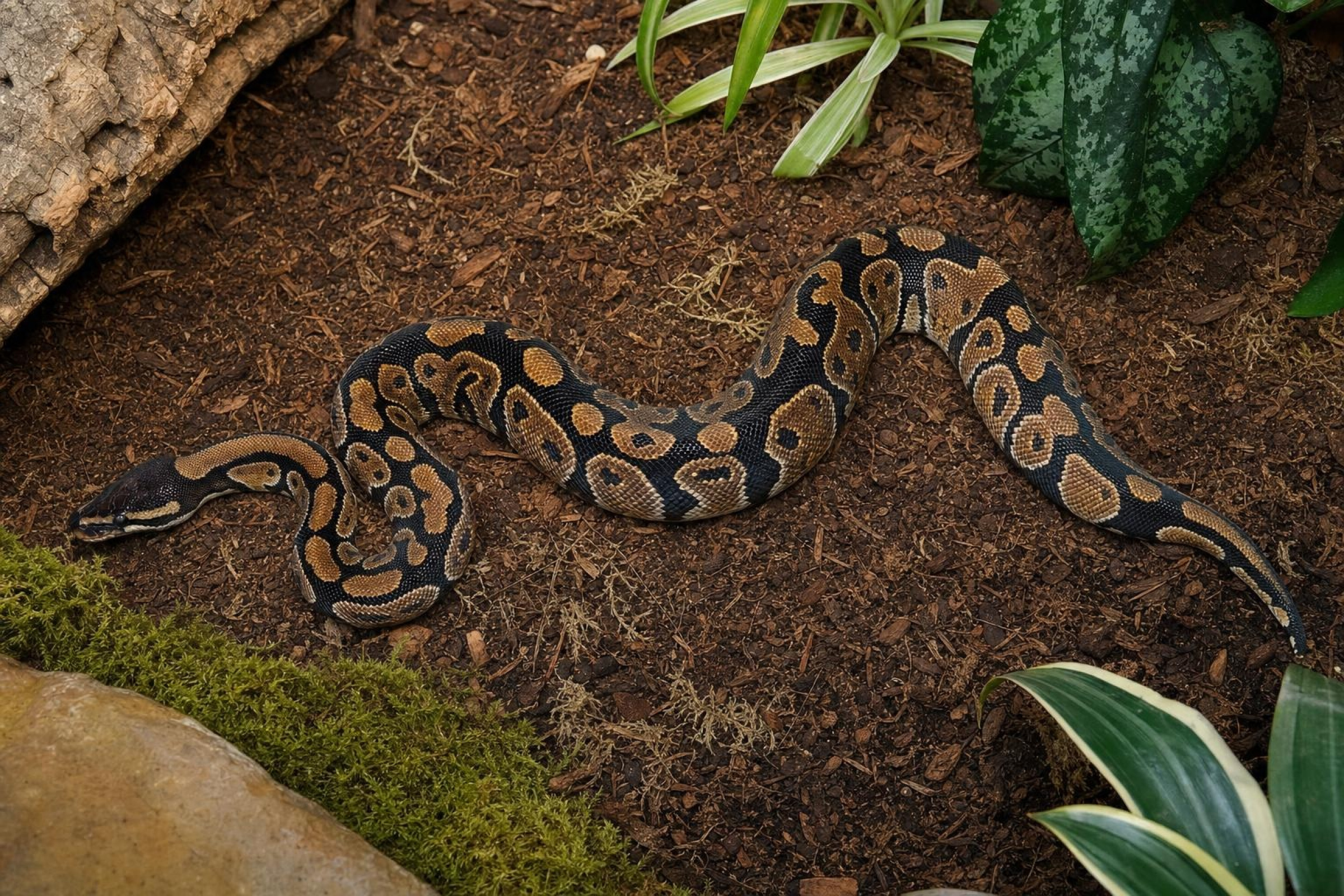 Cypress-Königspython, Python regius