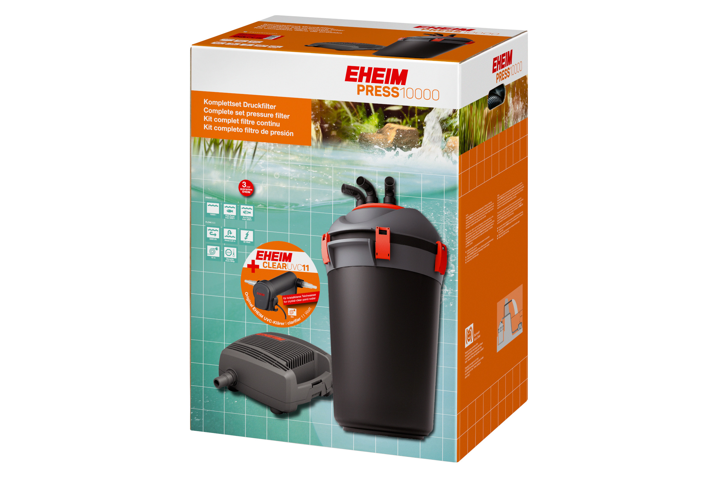 Eheim Press10000, Teich-Druckfilterset inkl. UVC-Klärer