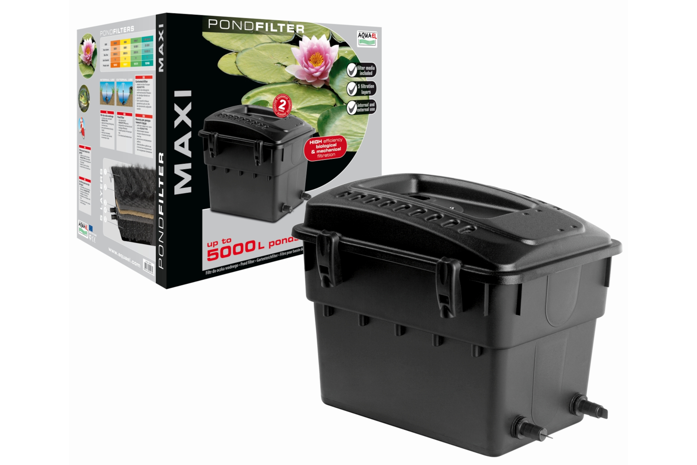 Aquael Teichfilter MAXI, Teich-Innen- und Außenfilter