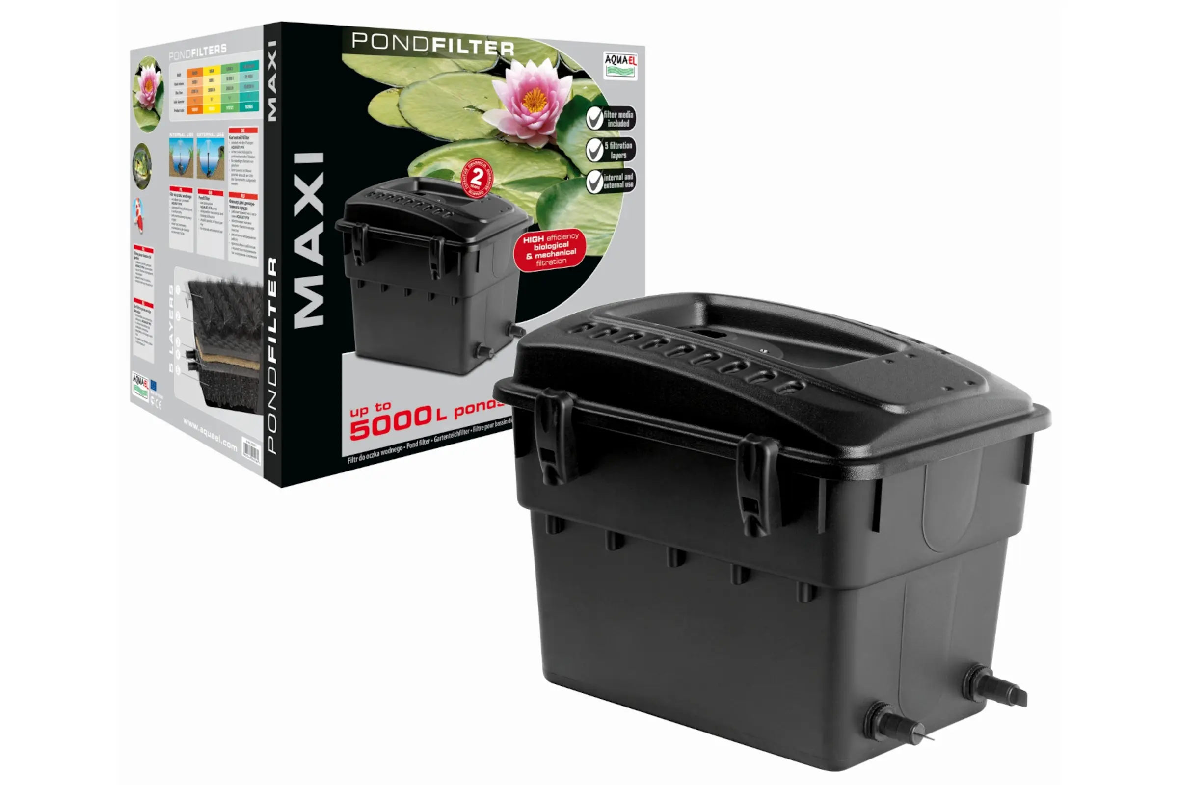 Aquael Teichfilter MAXI, Teich-Innen- und Außenfilter