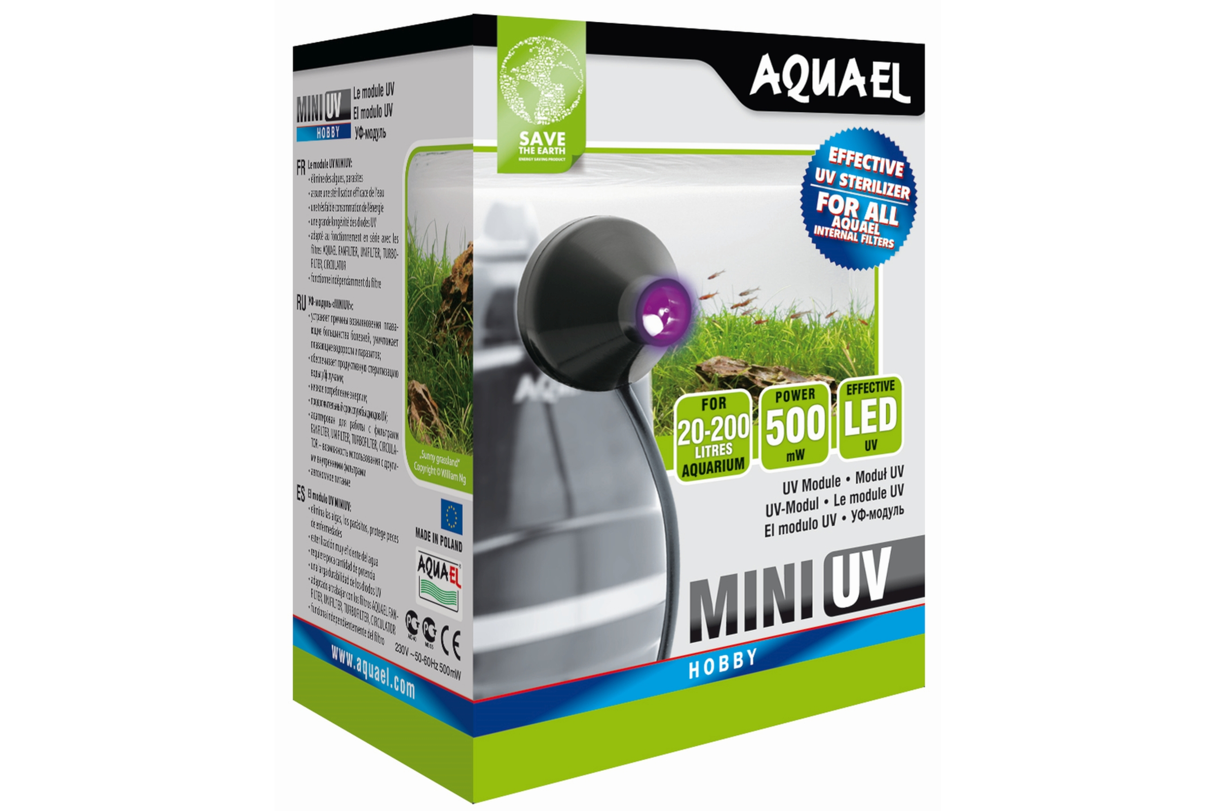 Aquael Mini UV LED, Sterilisator, 1 W