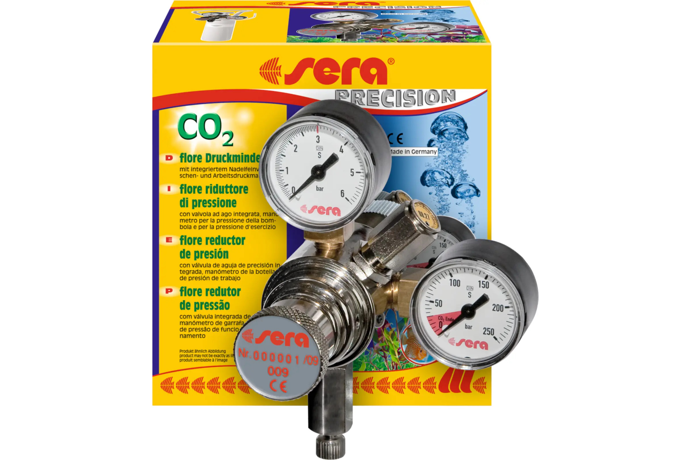 Sera flore CO2 Druckminderer