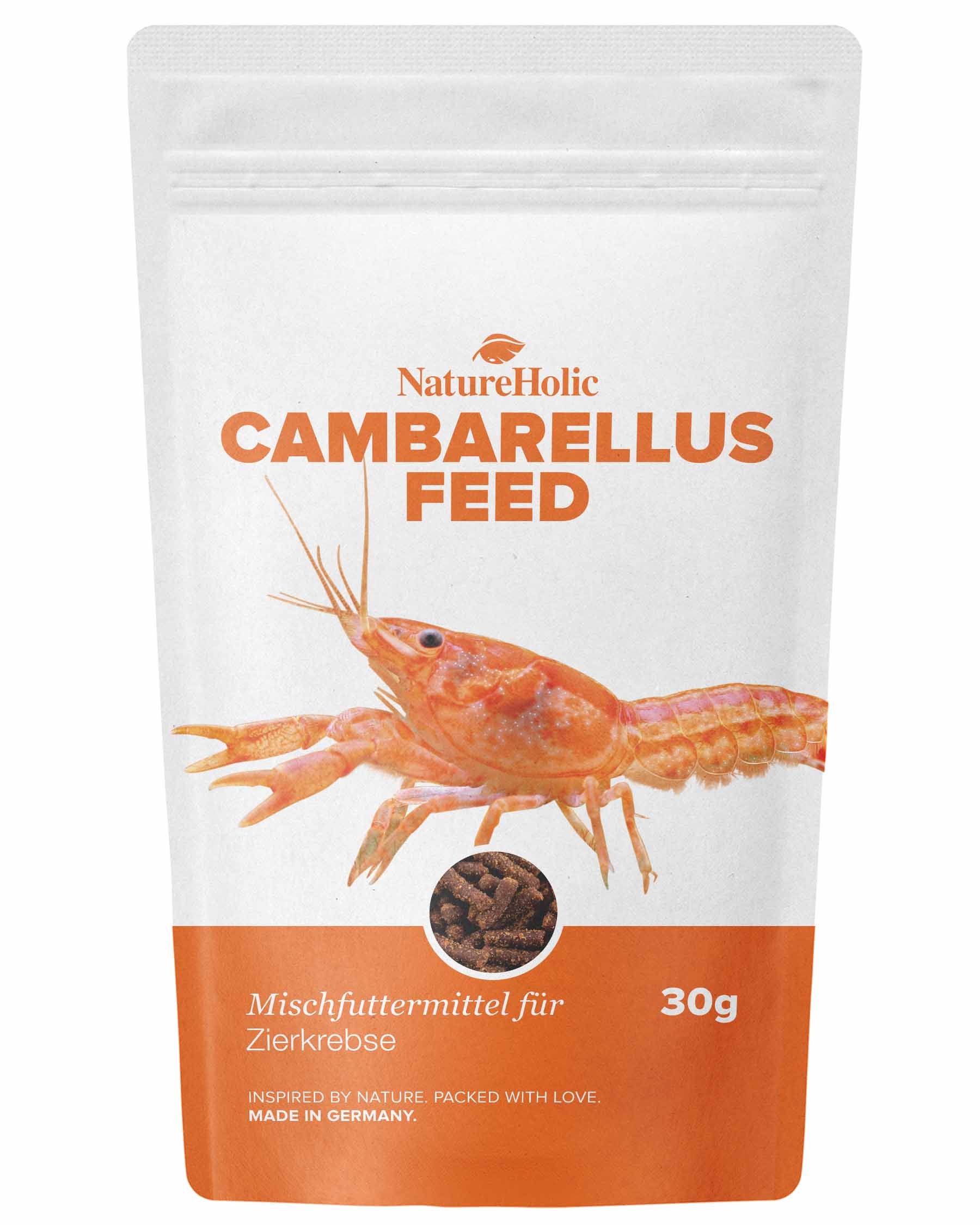 NatureHolic Cambarellusfeed, CPO und Zwergkrebsfutter, 30 g