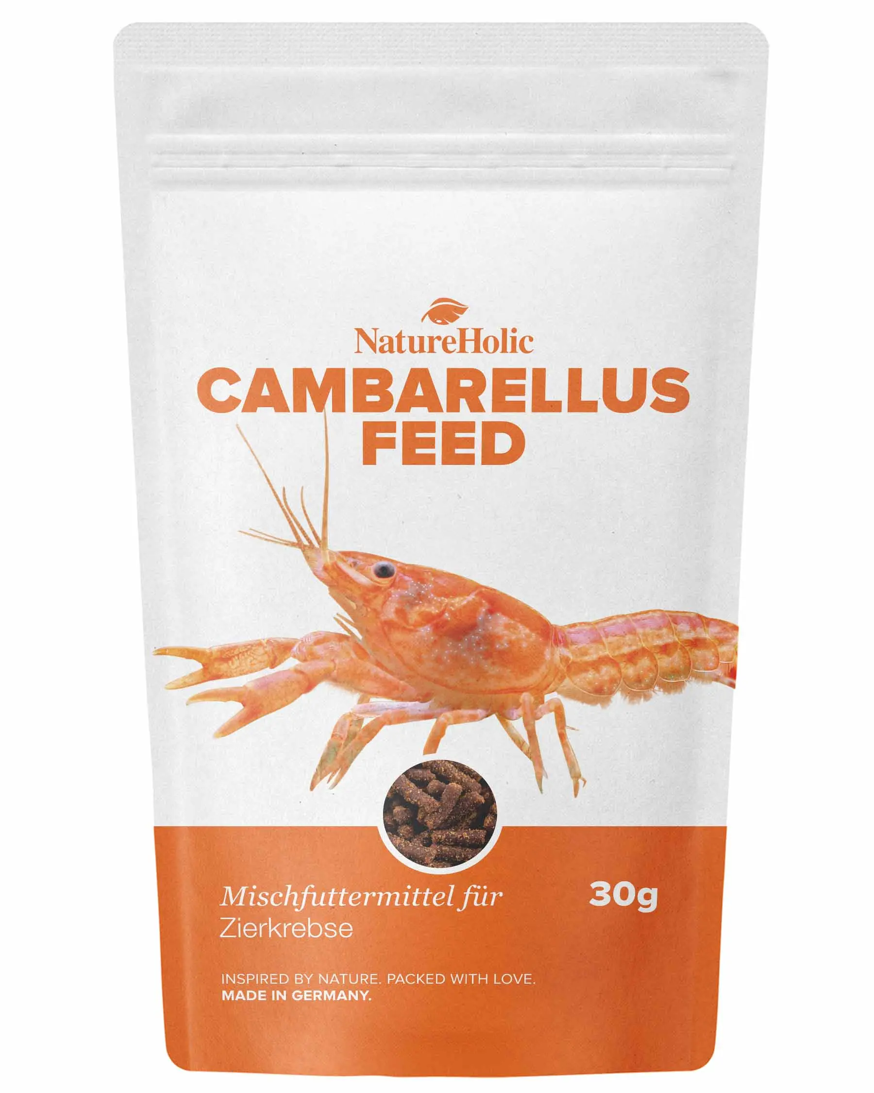 NatureHolic Cambarellusfeed, CPO und Zwergkrebsfutter, 30 g