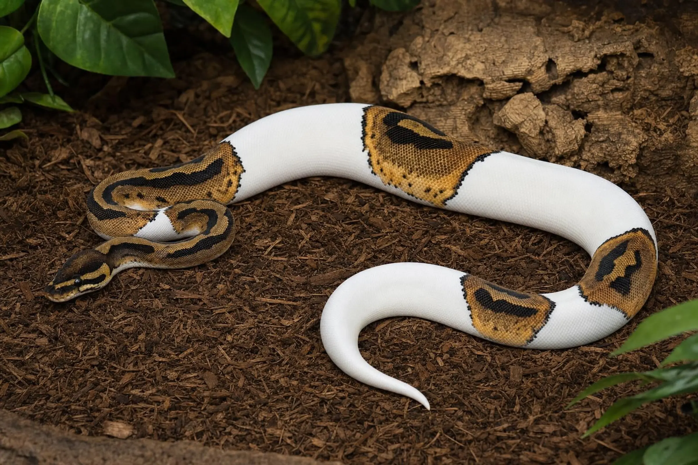 Pied-Königspython, Python regius