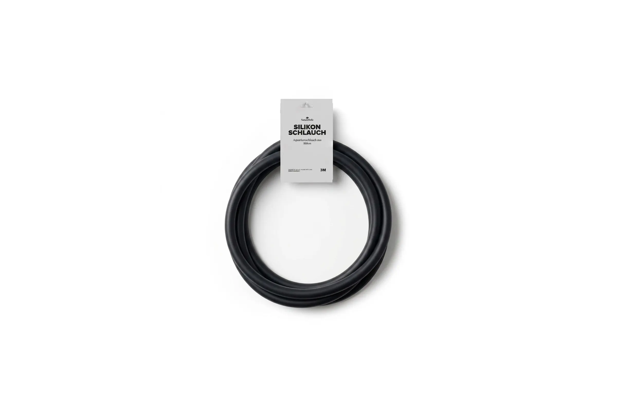 NatureHolic Silikon Aquarium Schlauch – Matt Schwarz – 12/16 mm – 3 m