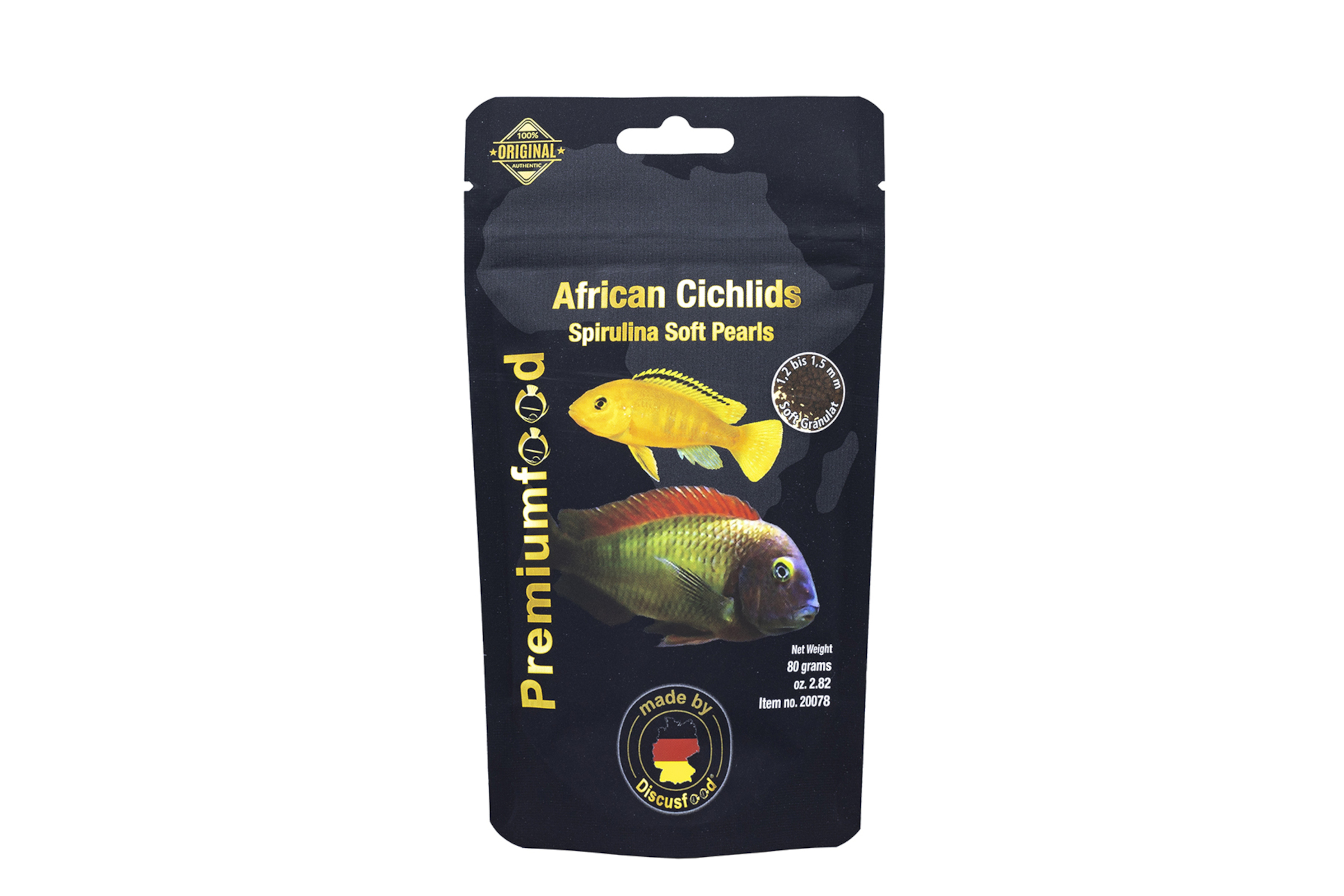 Discusfood African Cichlid Spirulina Pearls Soft, 80 g
