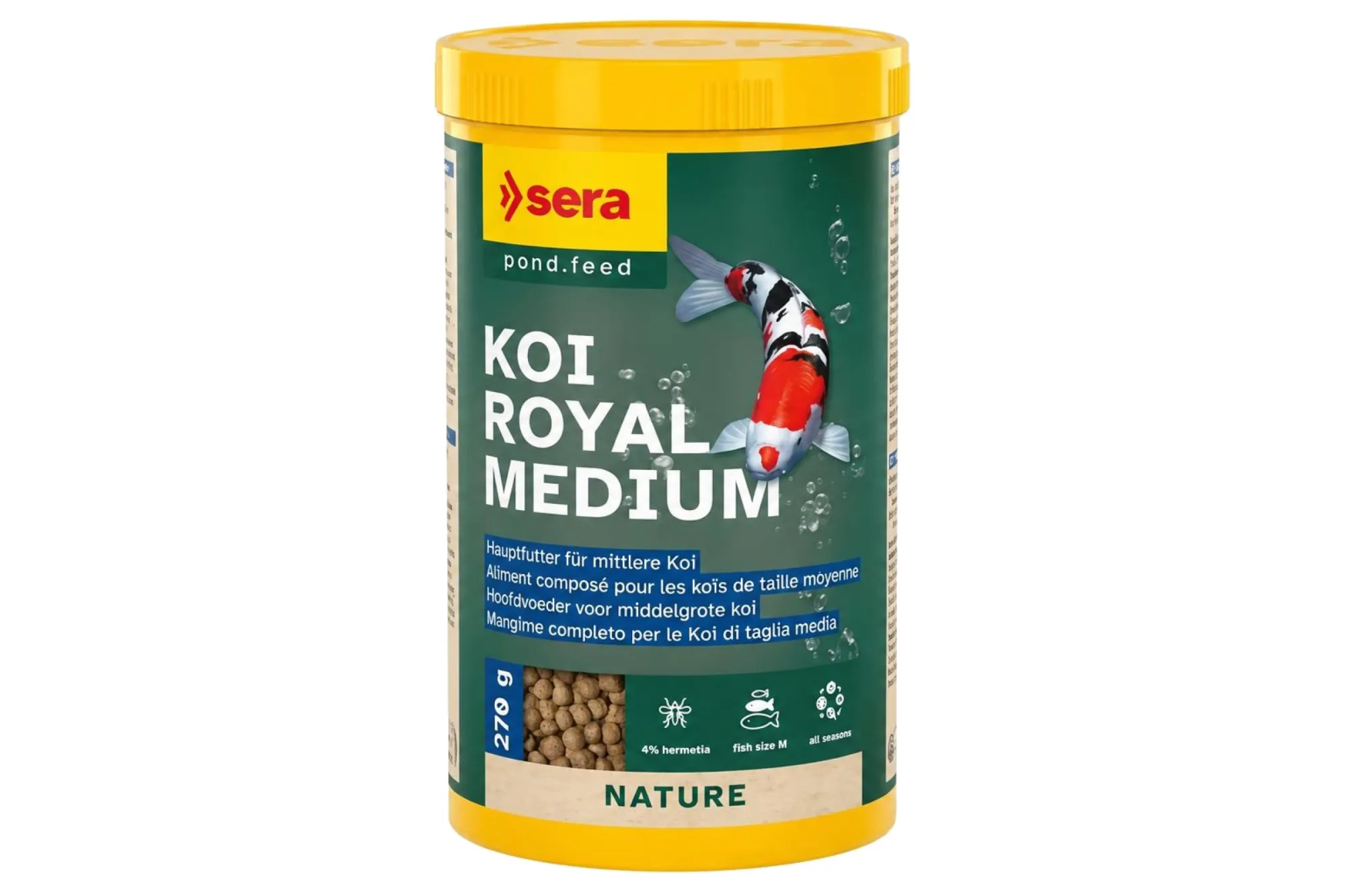 sera Koi Royal Medium 1.000 ml (270 g) – KI-generierte Abbildung aus Produktreferenz