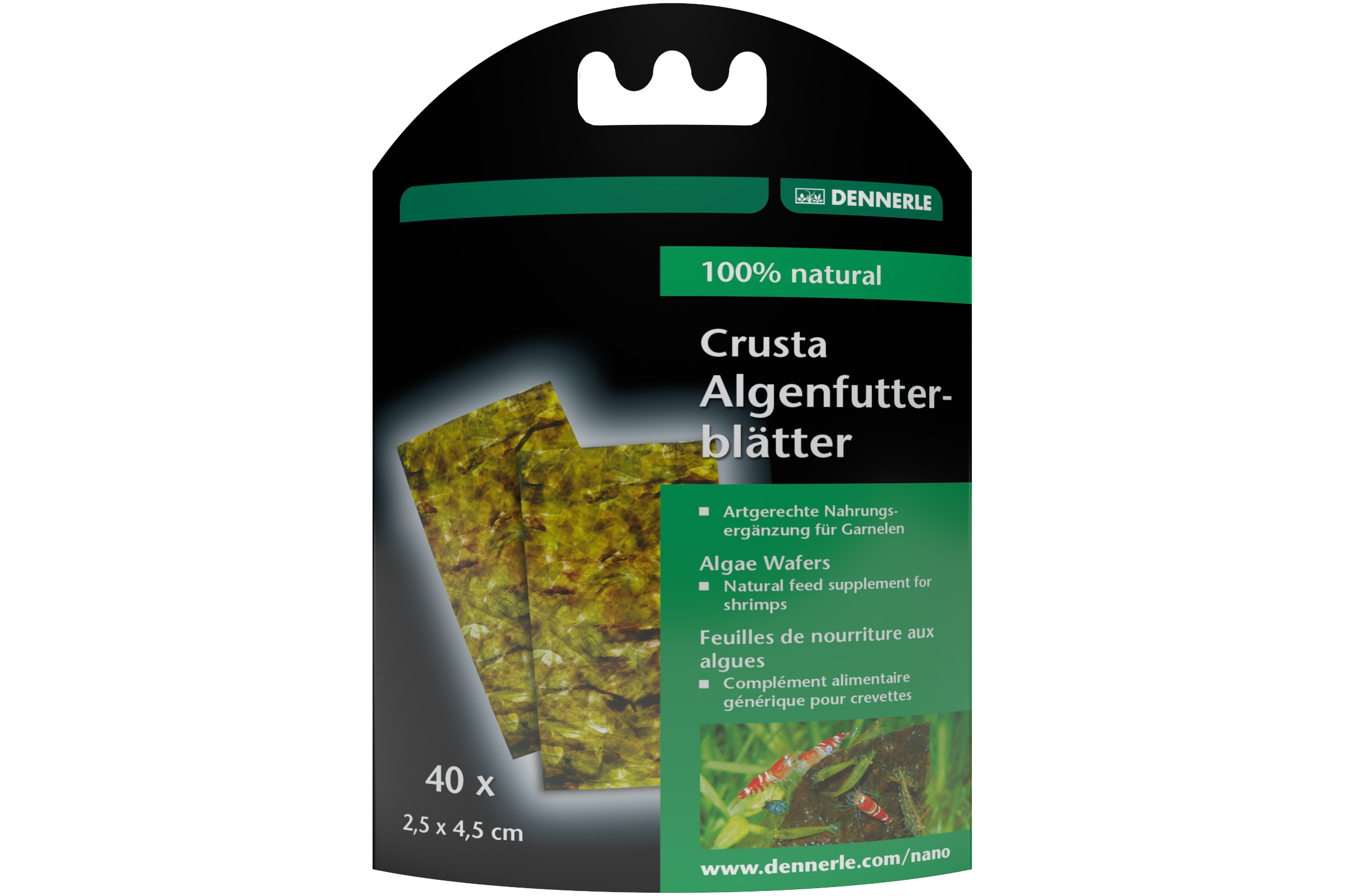 Dennerle Nano Algenfutterblätter, 40 St.