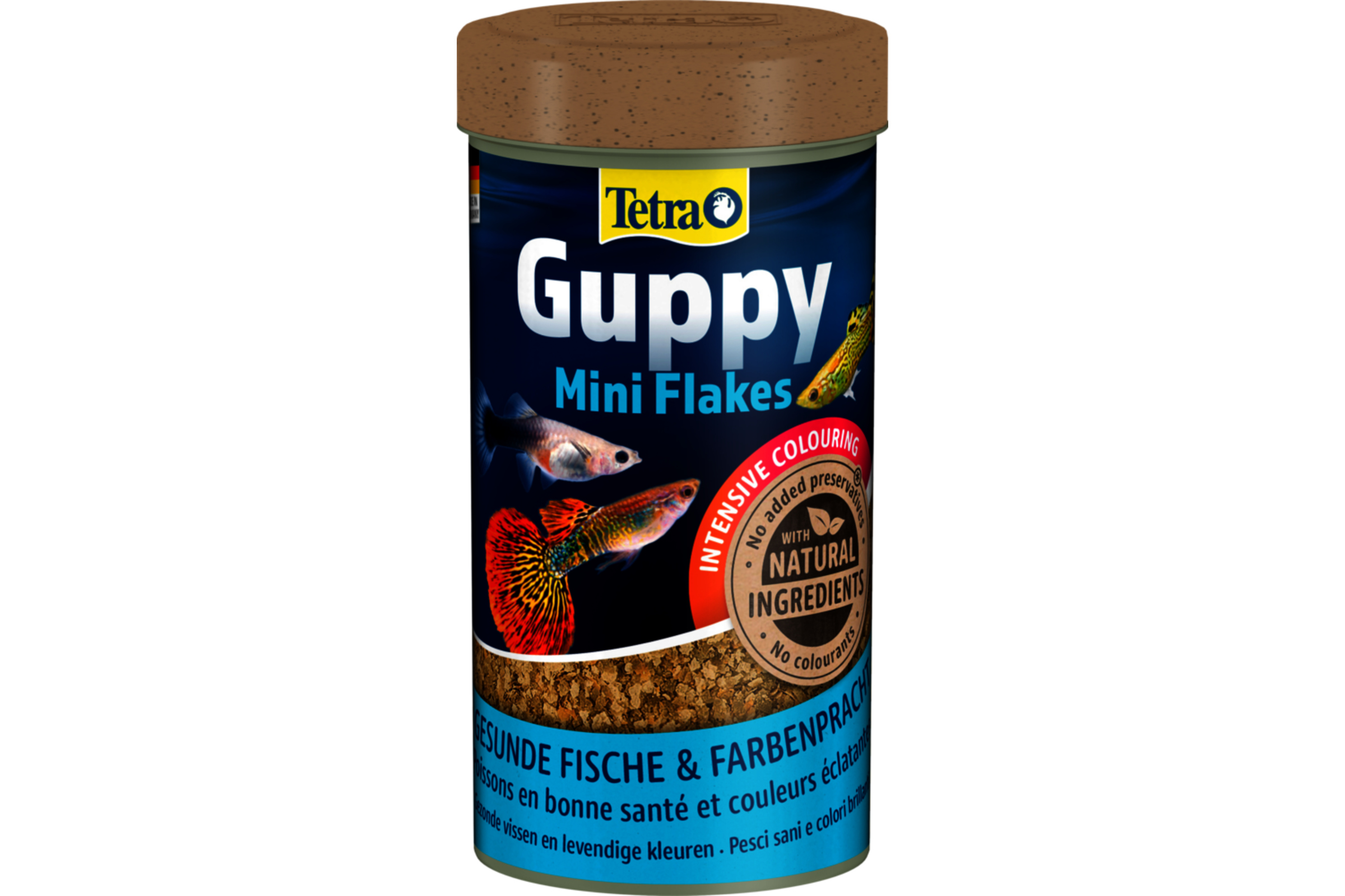 Tetra Guppy Mini Flakes, Hauptfutter-Flocken, in 100 und 250 ml