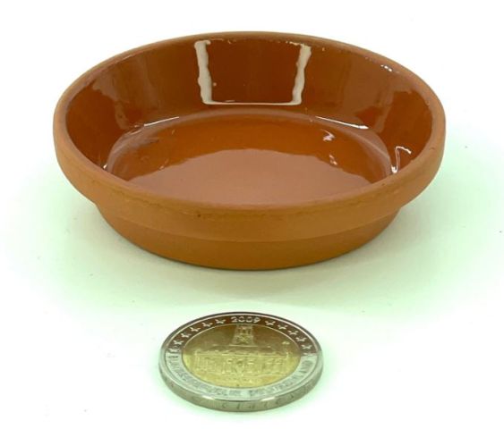 Futterschale glasiert 6,9 x 1,7 cm (Ø6 cm innen)