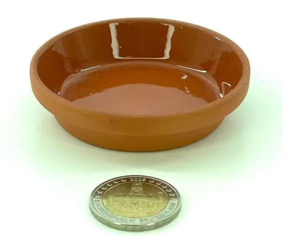 Futterschale glasiert 6,9 x 1,7 cm (Ø6 cm innen)