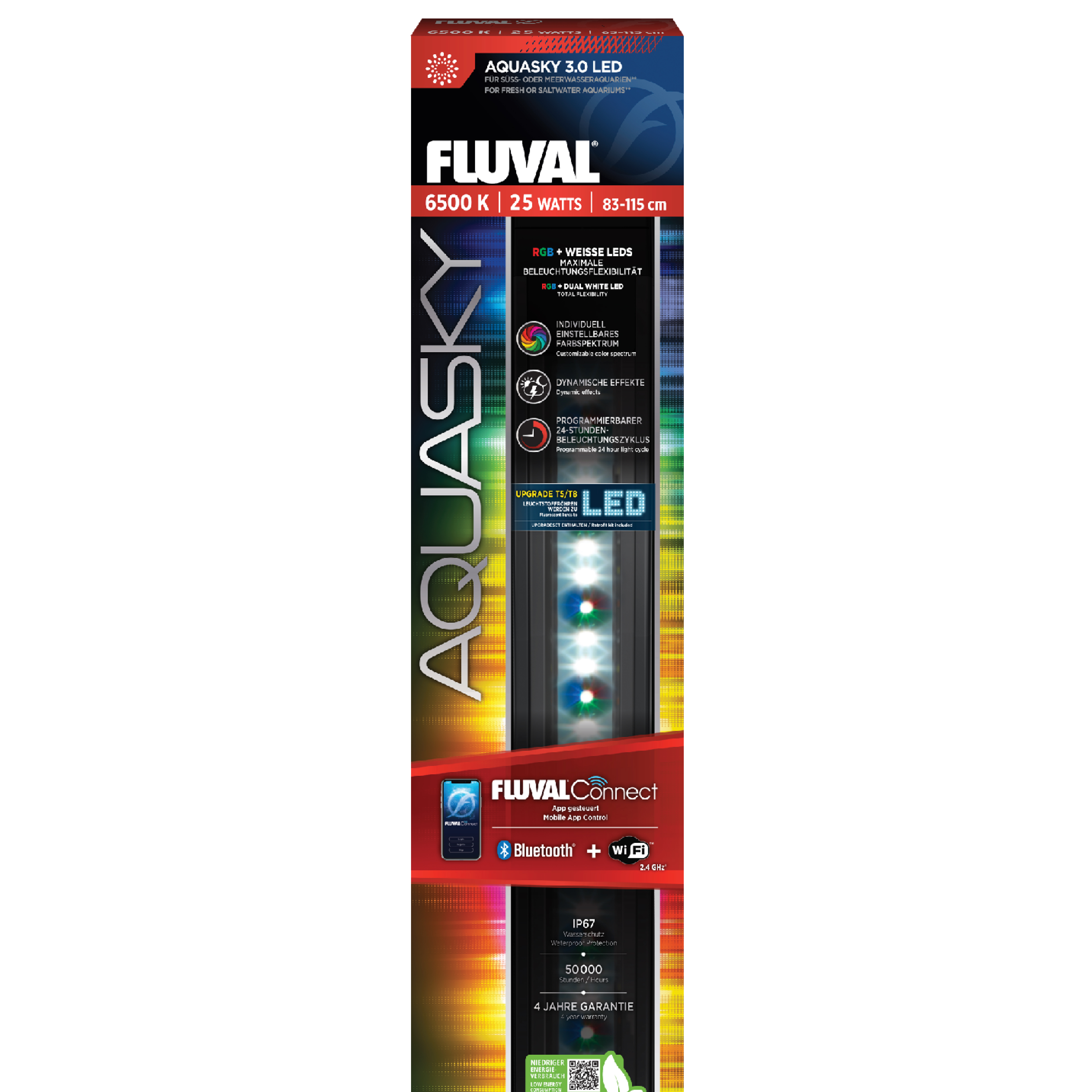 Fluval AquaSky LED 3.0 25W, 83,5-114,9cm