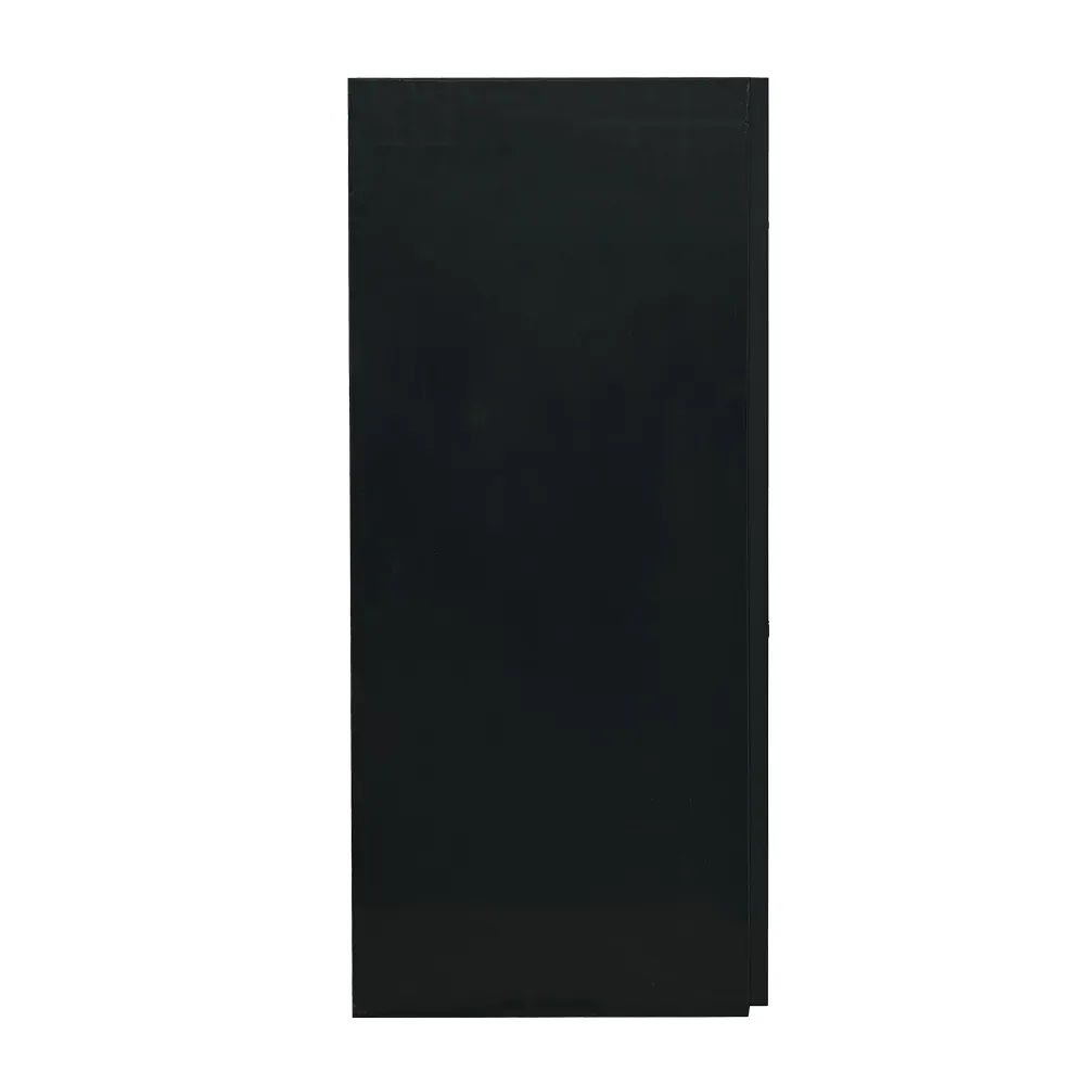 Frontalansicht: Dupla Marin Cube Stand 50 black Unterschrank aus FSC®-Holz mit schwarzer Glasfront, Maße 34,5×39,5×90 cm, bis 120 kg belastbar, passend für Ocean-Cube und Scaping-Cube