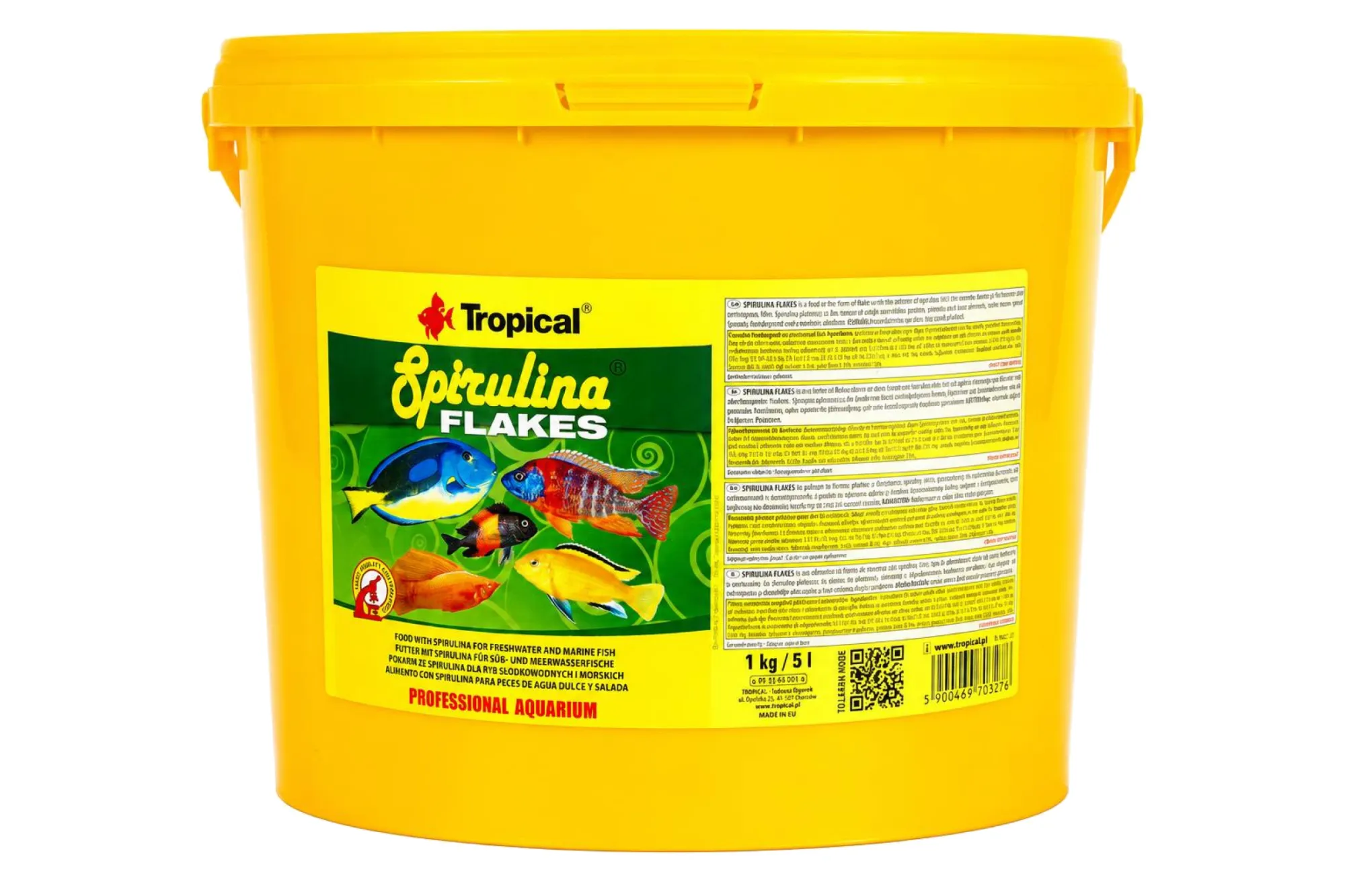 Tropical SPIRULINA FLAKES 5 Liter – KI-generierte Abbildung aus Produktreferenz