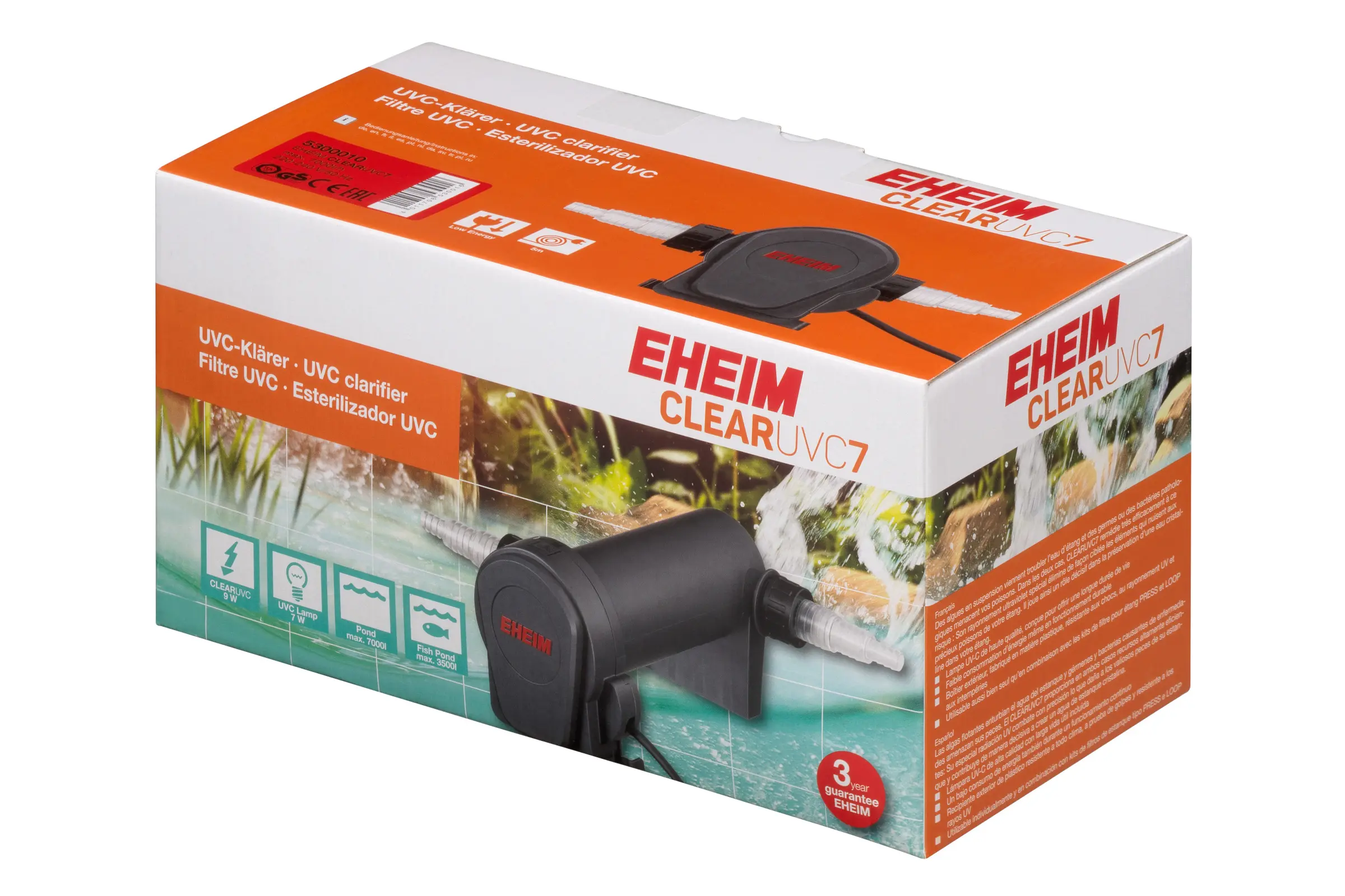 Eheim CLEARUVC-7, Teich-UV-Klärer mit 7 Watt