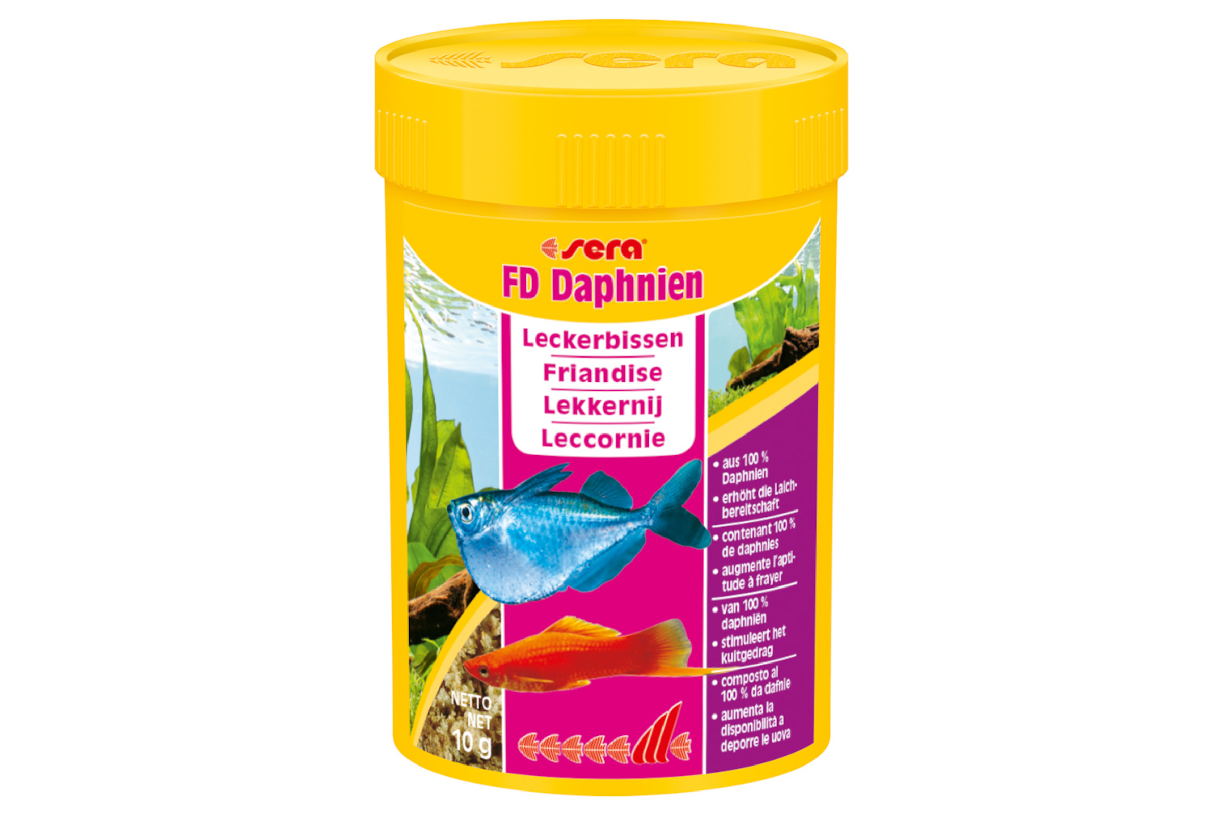 Sera FD Daphnien Nature, Ergänzungsfutter-Wasserflöhe, 100 ml