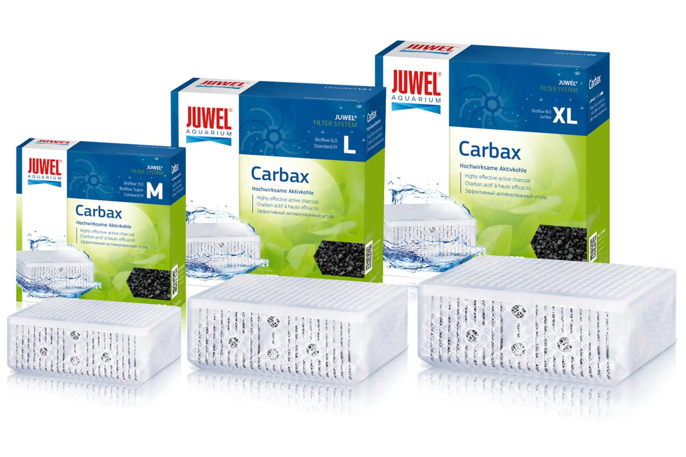 Juwel Carbax, Aktivkohle-Einsatz, in 3 Größen