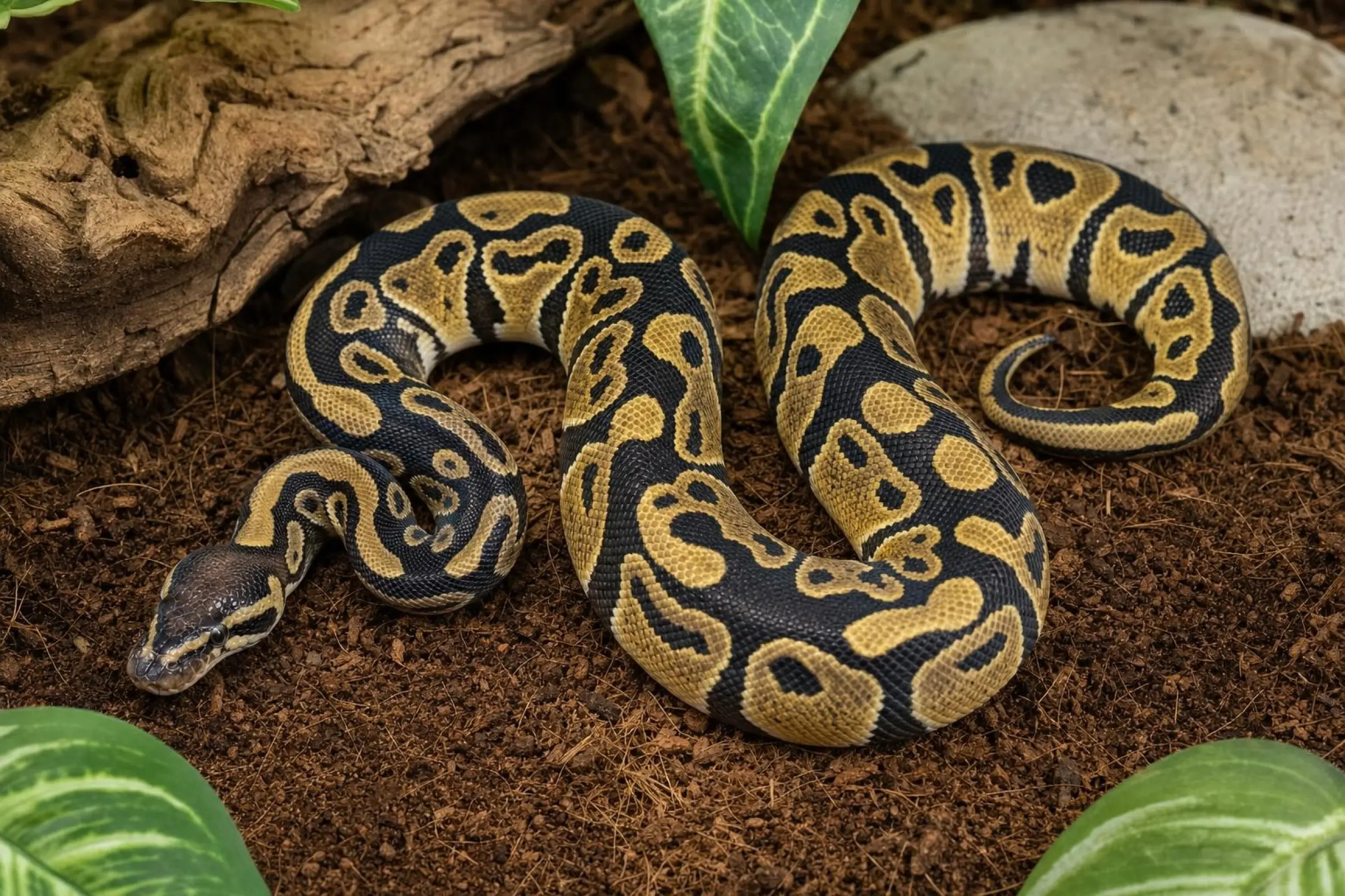Hurricane-Königspython, Python regius