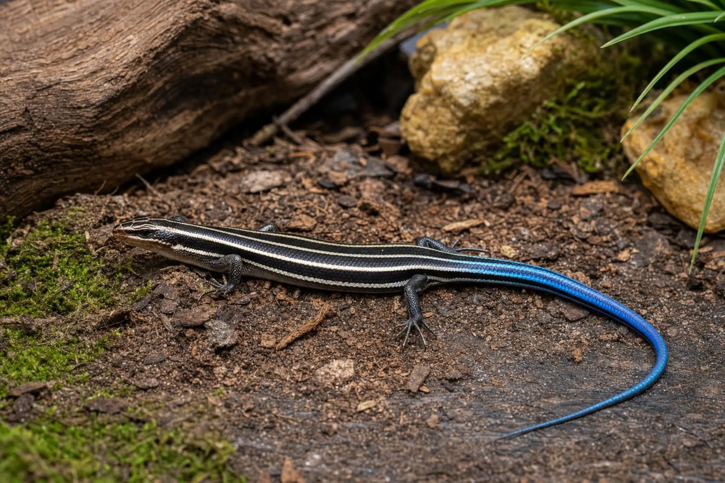 Fünfstreifenskink, Plestiodon fasciatus