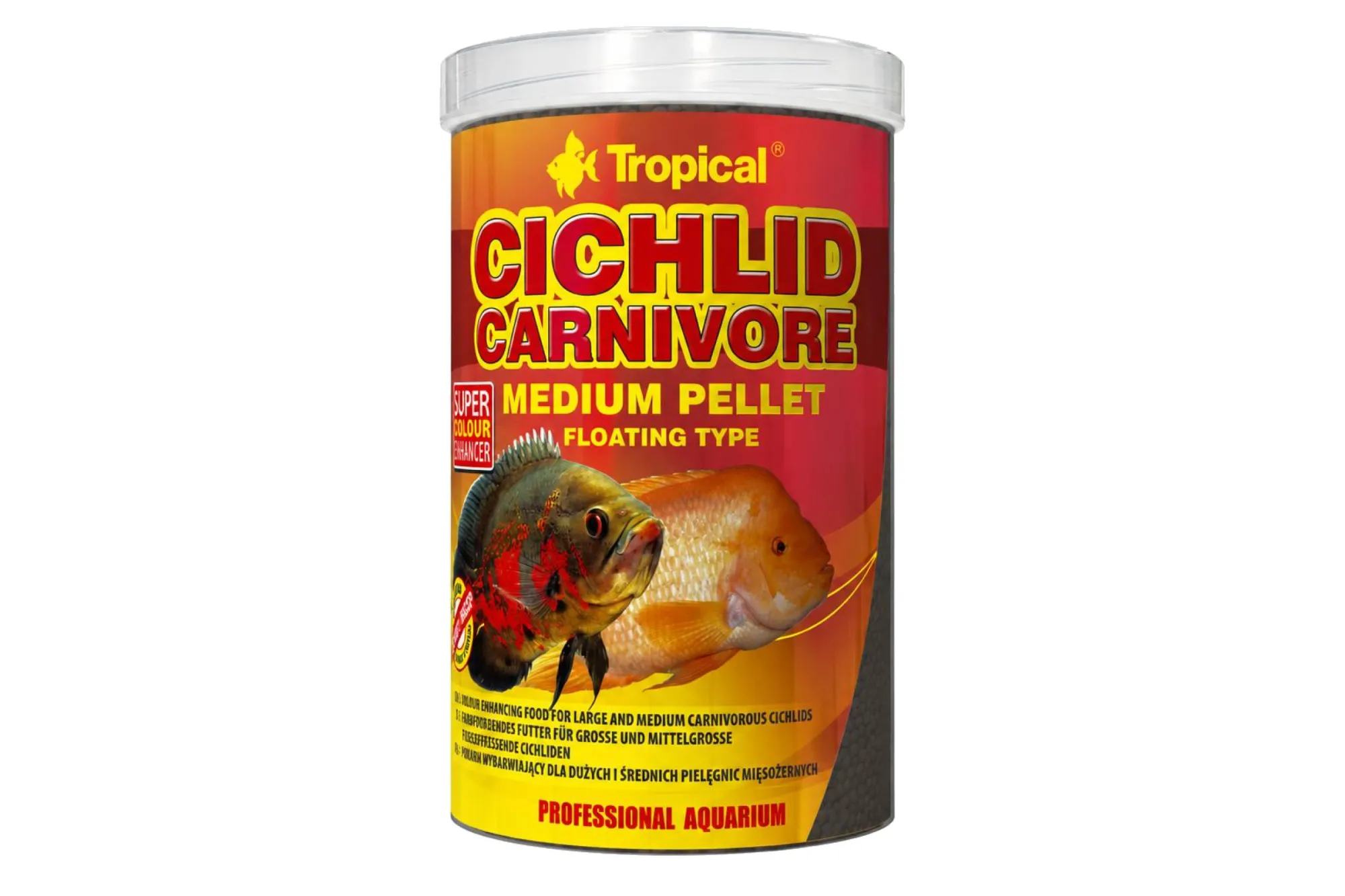 Tropical Cichlid Carnivore Medium Pellet 500 ml – KI-generierte Abbildung aus Produktreferenz