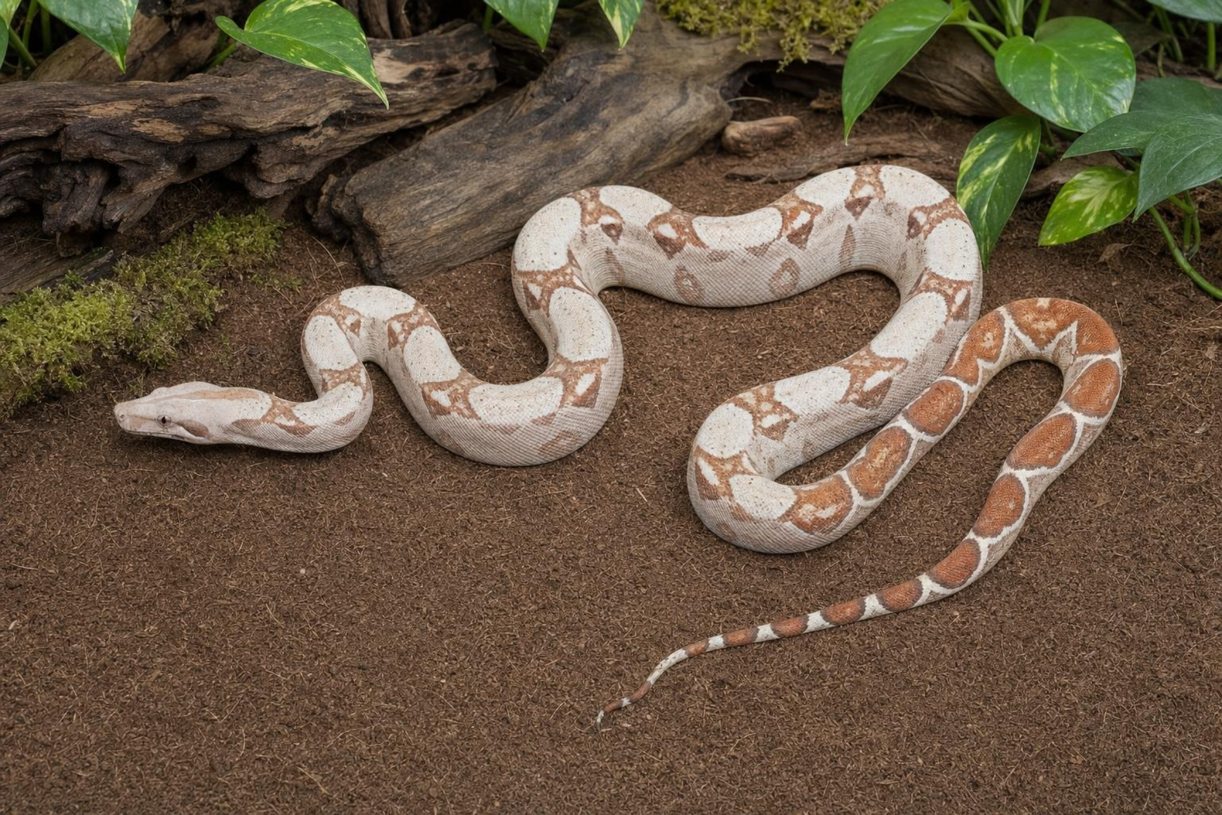 VPI-Albino-Abgottschlange, Boa constrictor