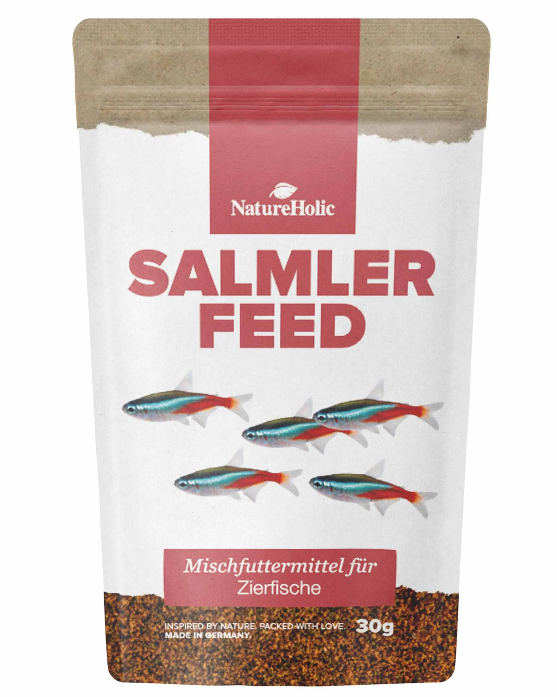 NatureHolic SalmlerFeed, Hauptfutter-Granulat, 30g