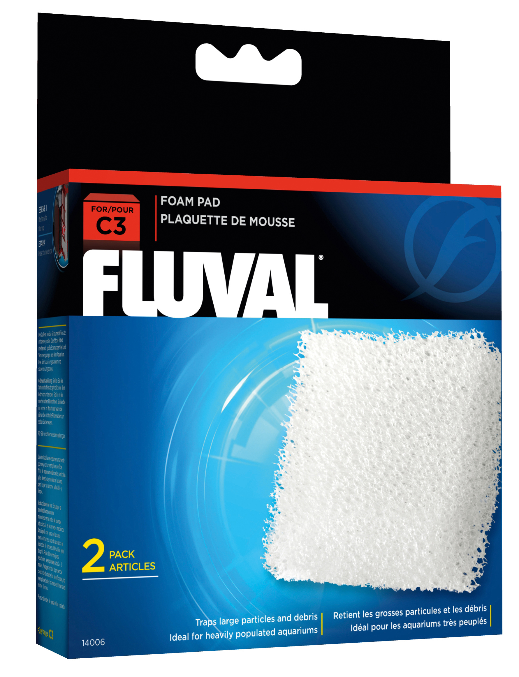 Fluval C3 Schaumstoffpatrone 2er-Pack